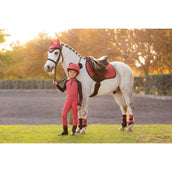 LeMieux Saddlepad Mini Suede Jumping Cranberry