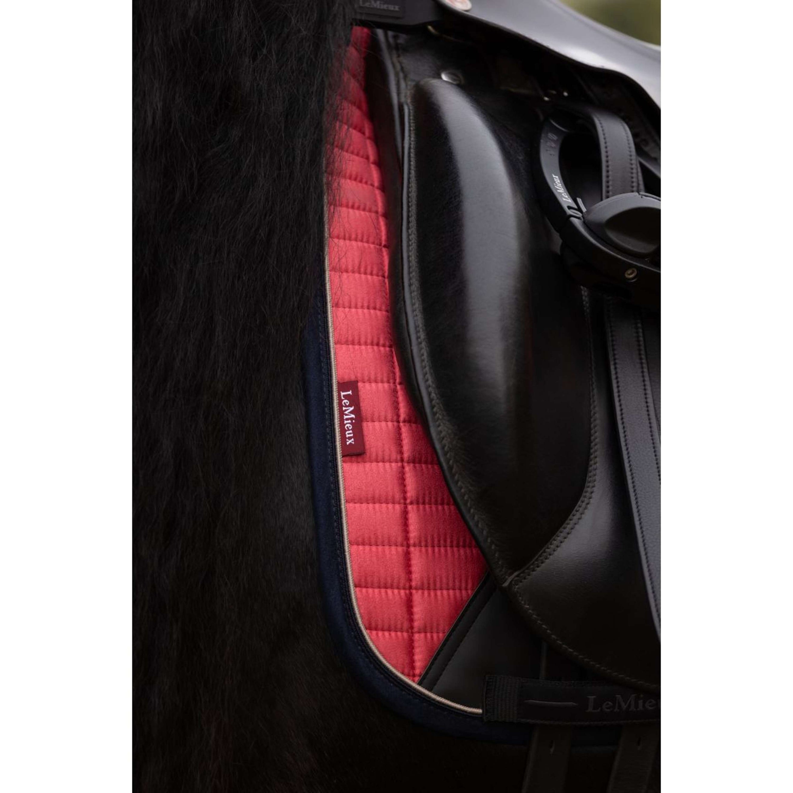 LeMieux Saddlepad Suede Dressage Cranberry LeMieux Saddlepad Suede Dressage Cranberry