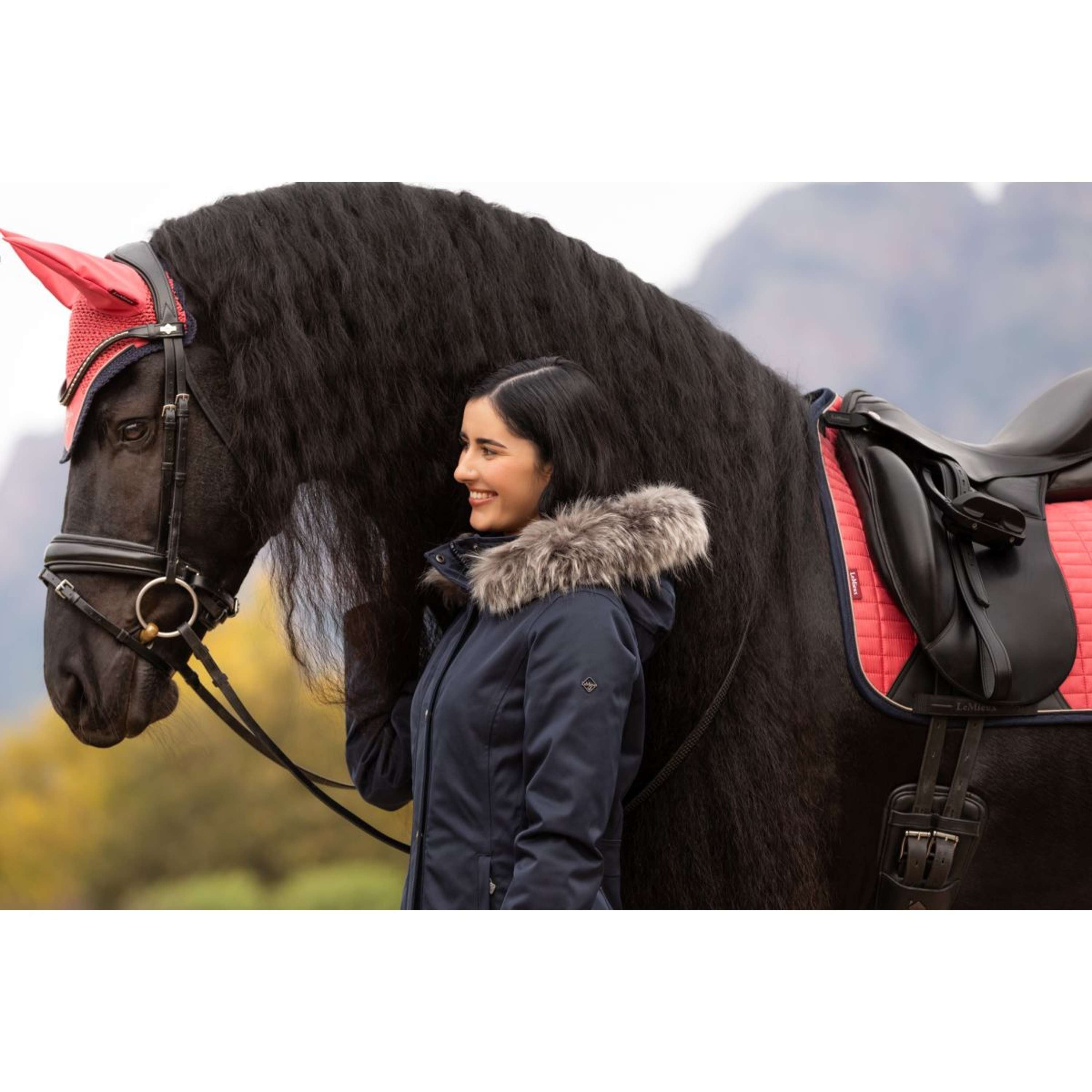 LeMieux Jacket Anya Waterproof Long Navy