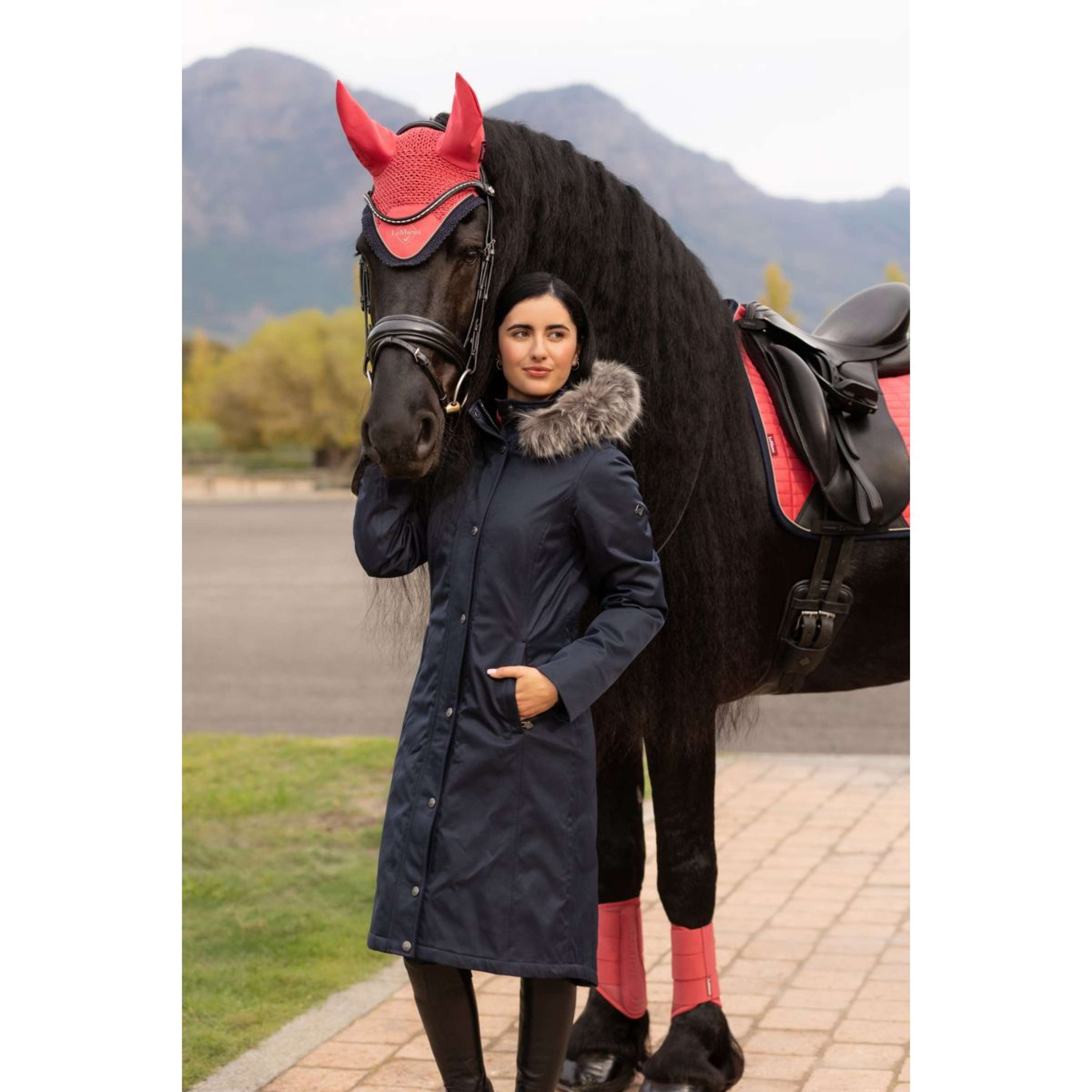 LeMieux Jacket Anya Waterproof Long Navy