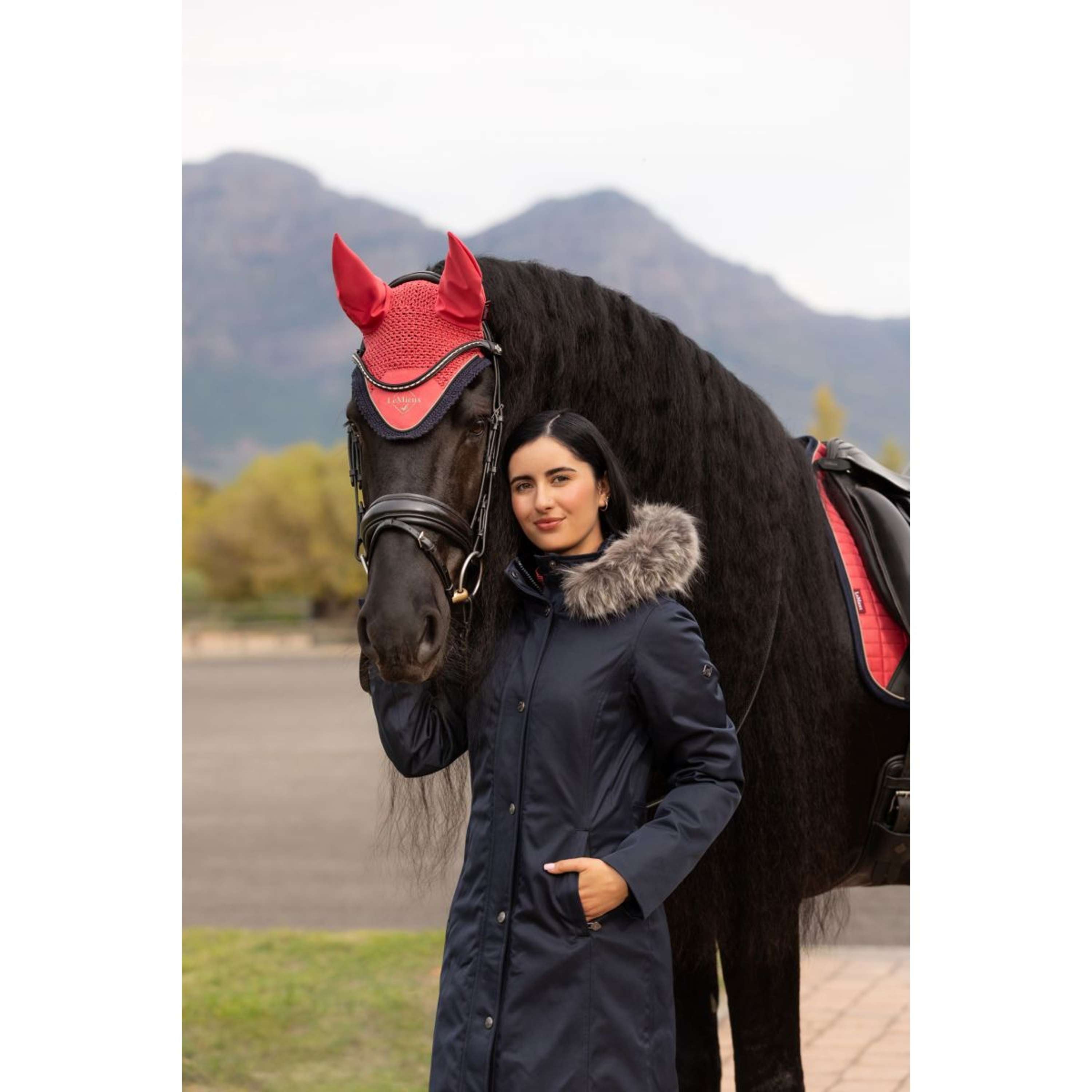 LeMieux Jacket Anya Waterproof Long Navy