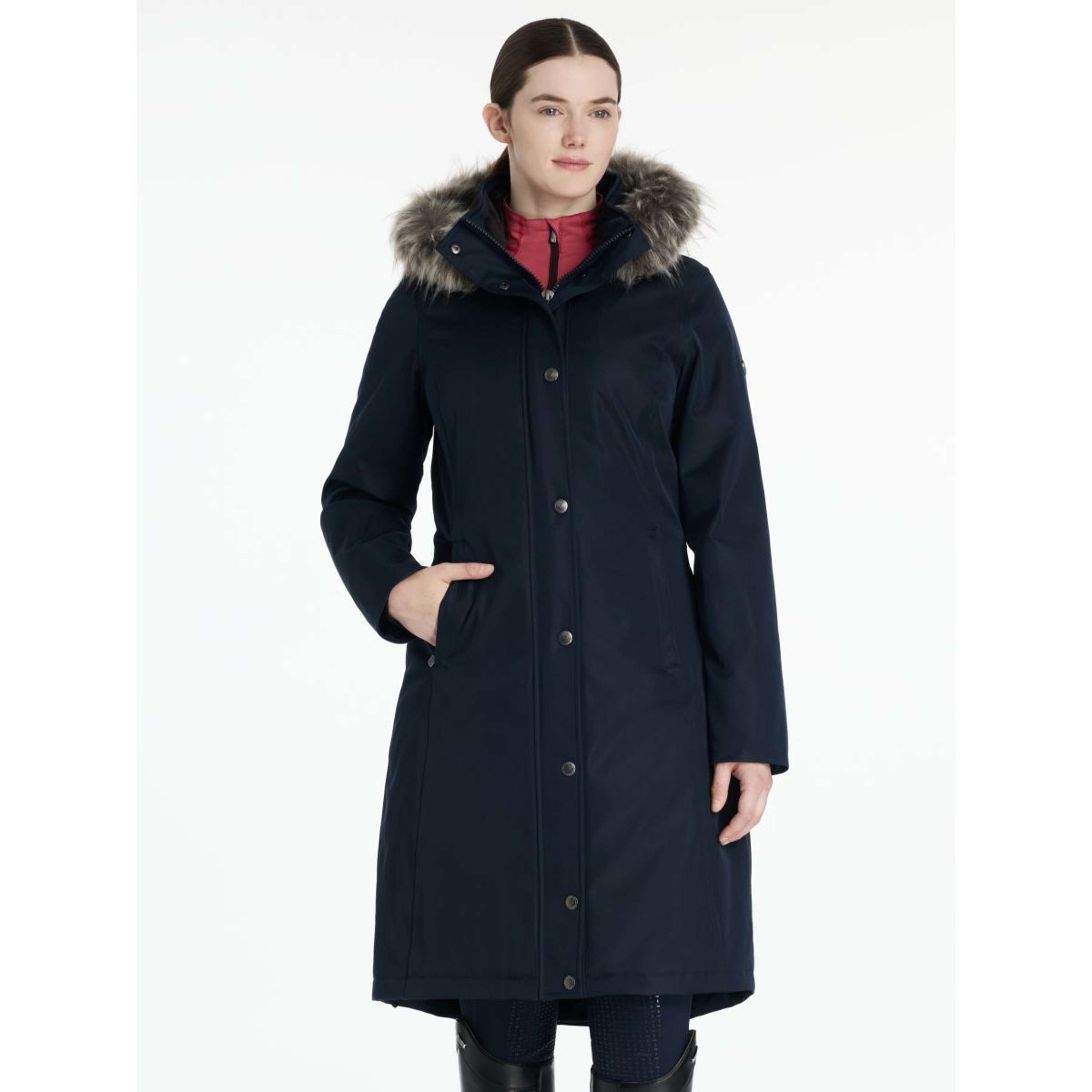 LeMieux Jacket Anya Waterproof Long Navy