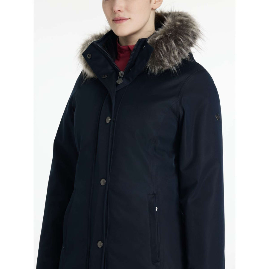 LeMieux Jacket Anya Waterproof Long Navy