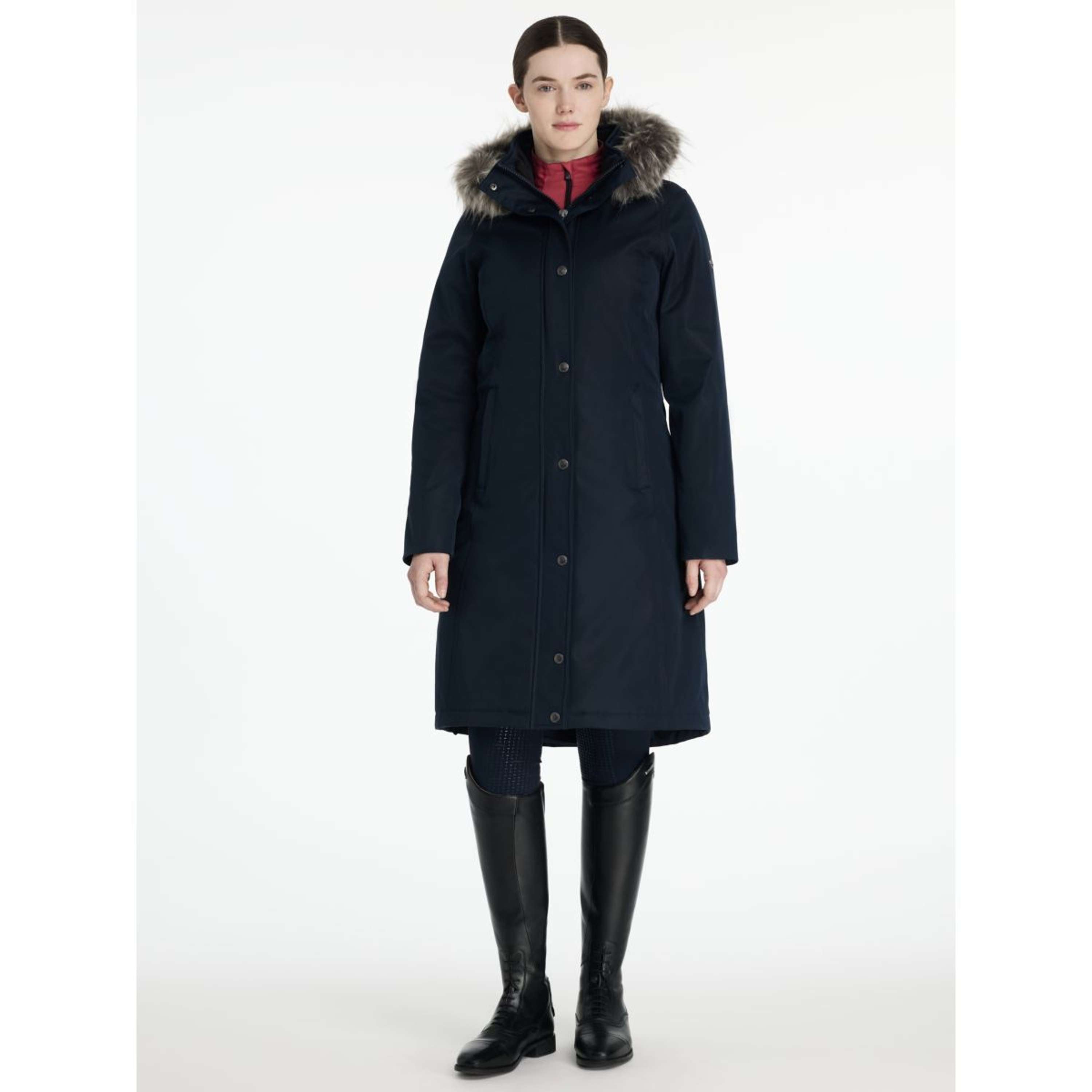 LeMieux Jacket Anya Waterproof Long Navy