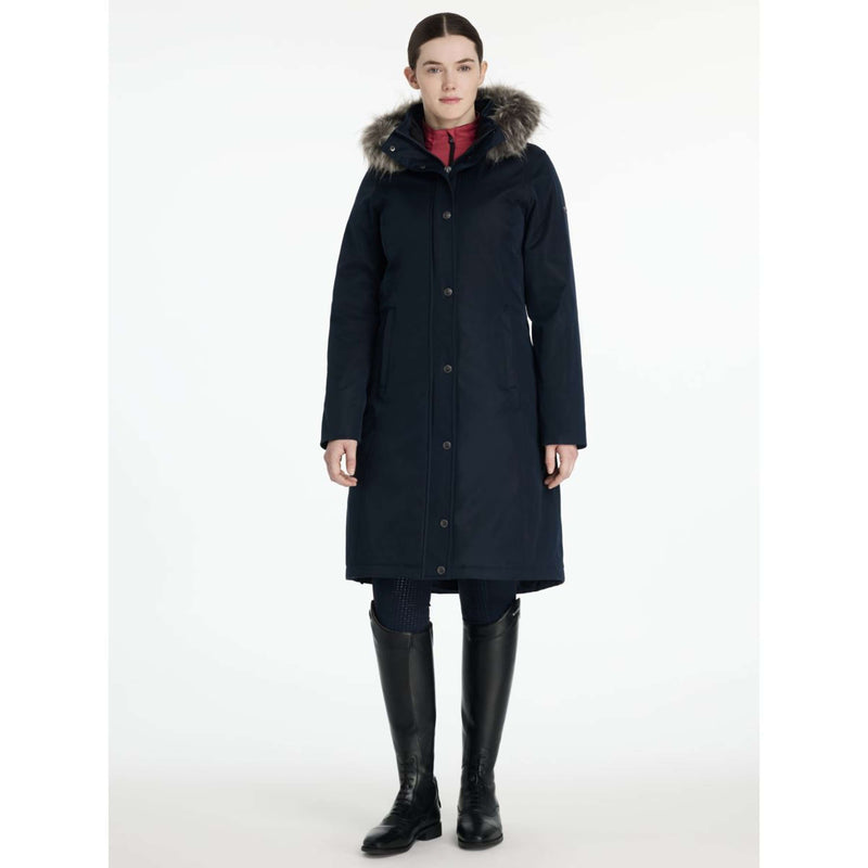 LeMieux Jacket Anya Waterproof Long Navy