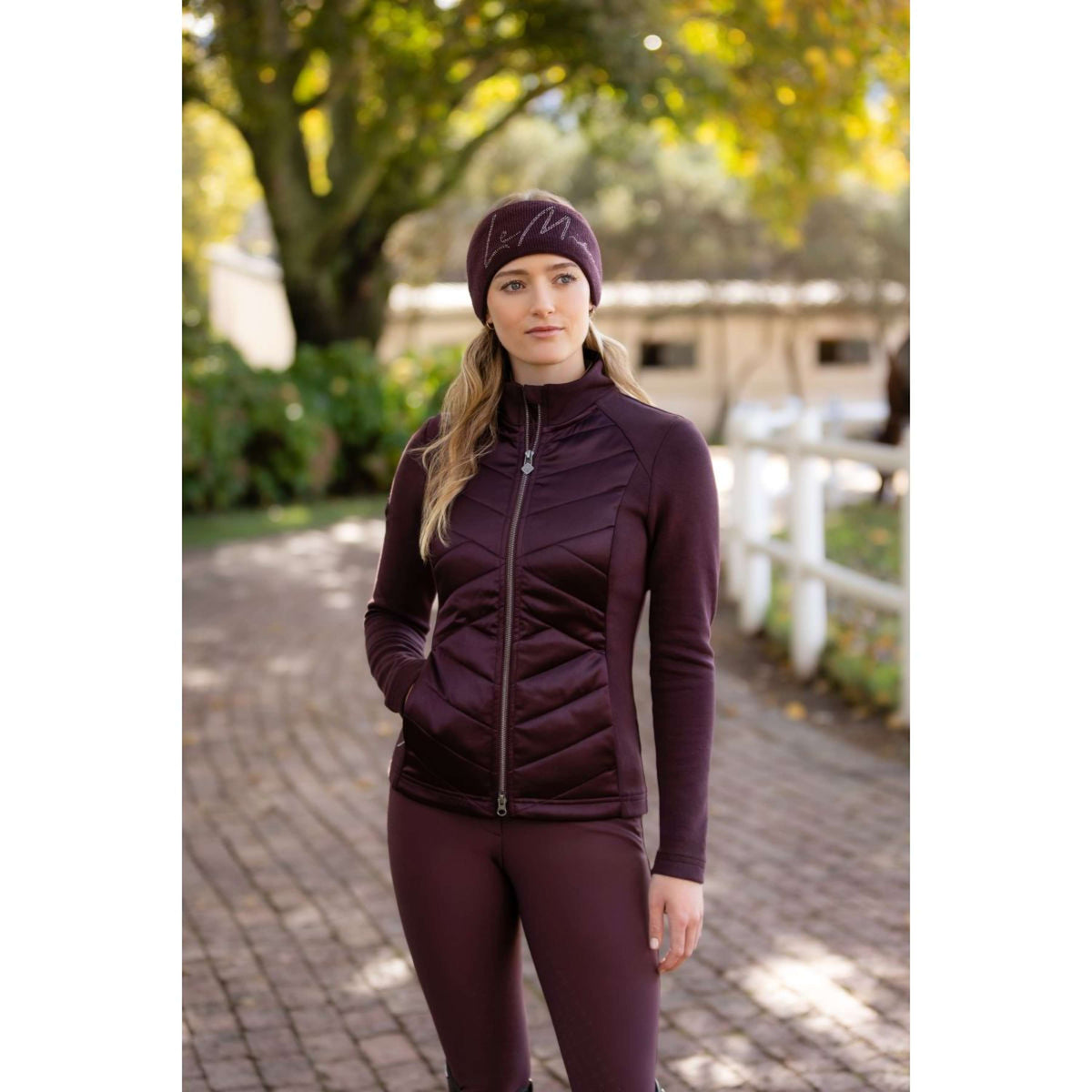LeMieux Zip-Hoodie Dynamique Damson