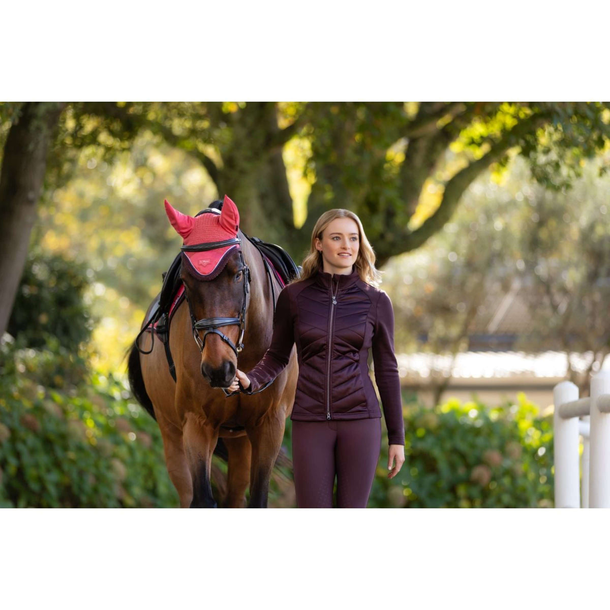 LeMieux Zip-Hoodie Dynamique Damson