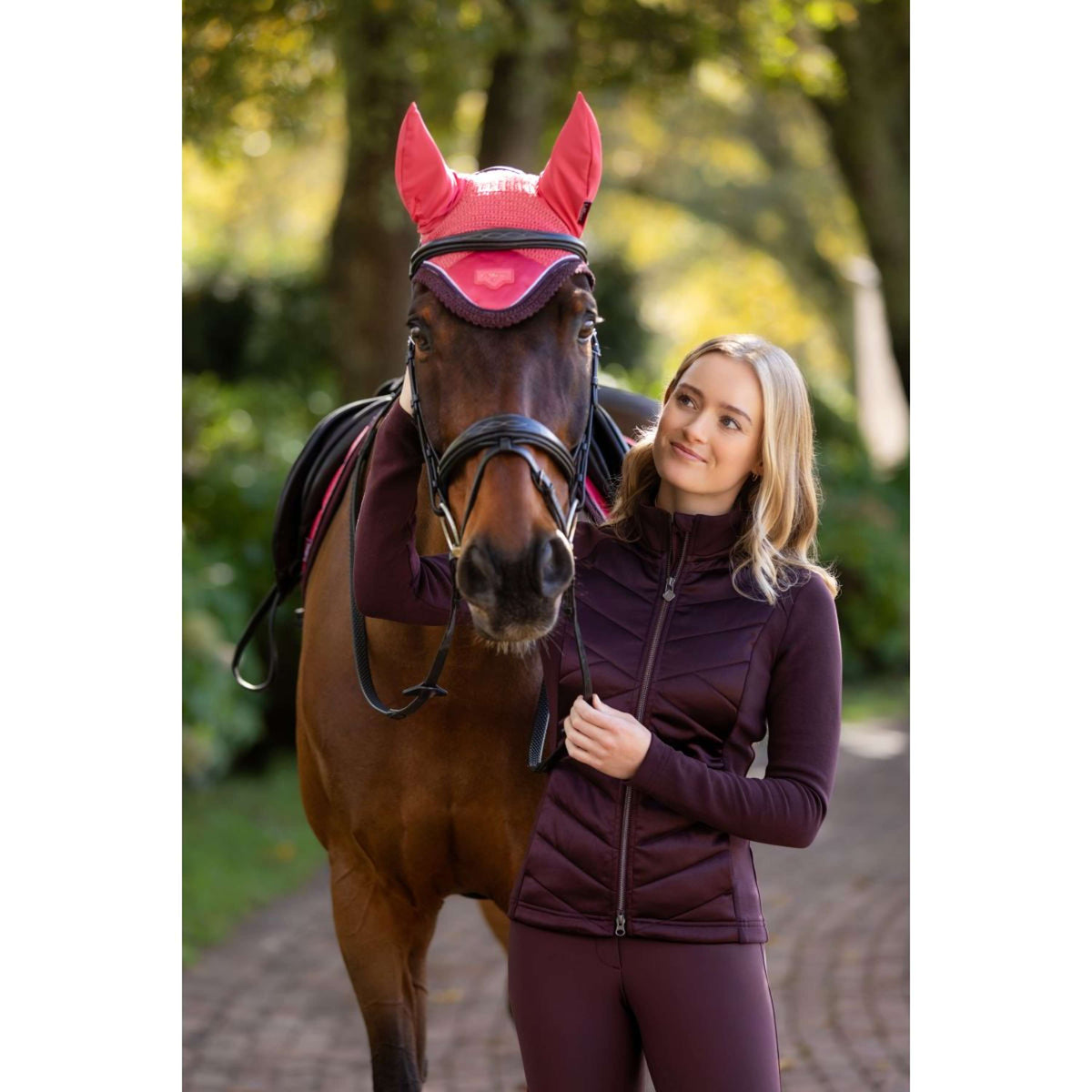 LeMieux Zip-Hoodie Dynamique Damson