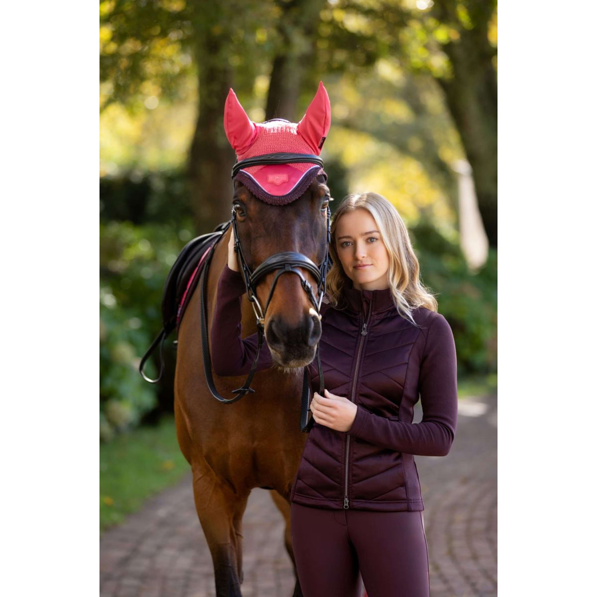 LeMieux Zip-Hoodie Dynamique Damson