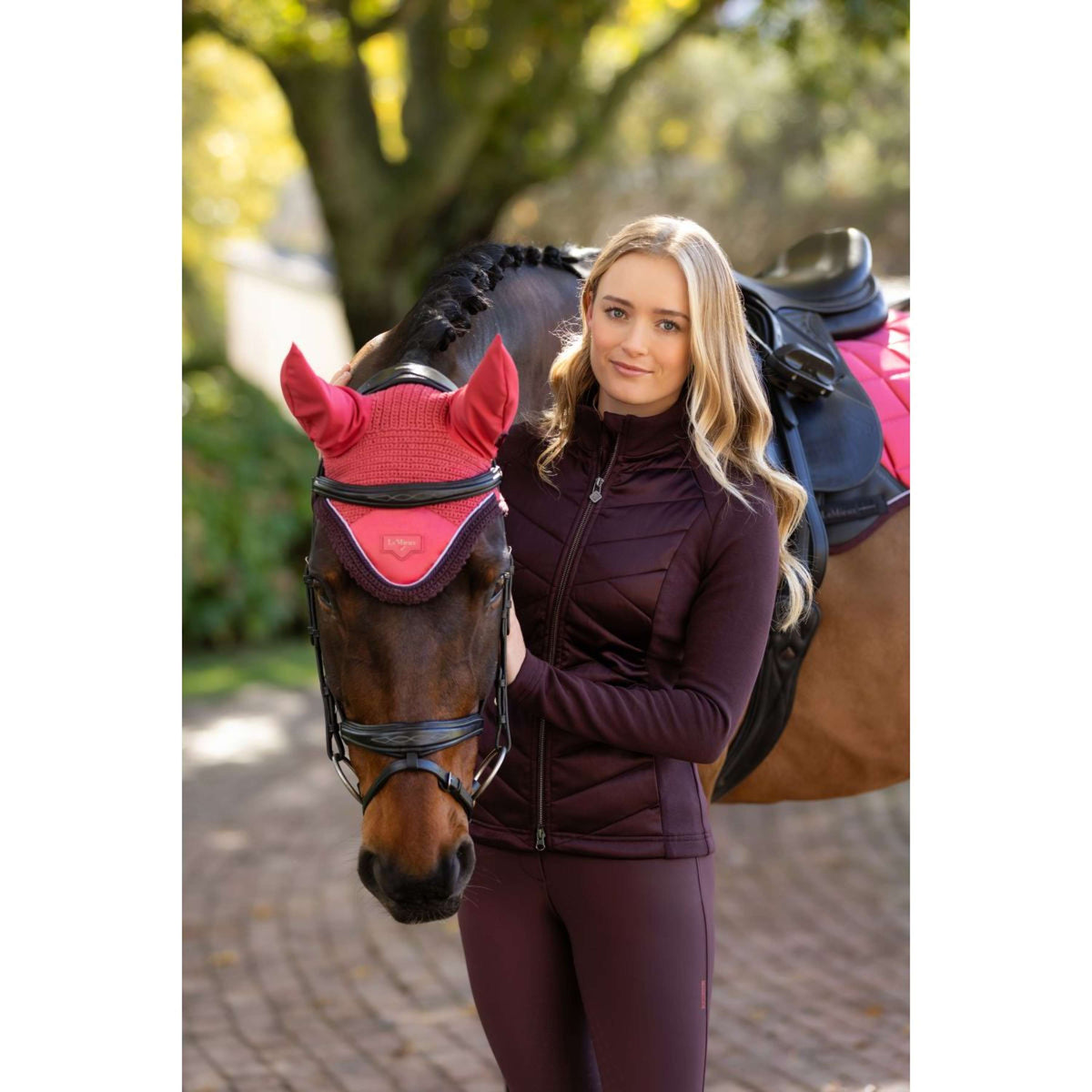 LeMieux Zip-Hoodie Dynamique Damson