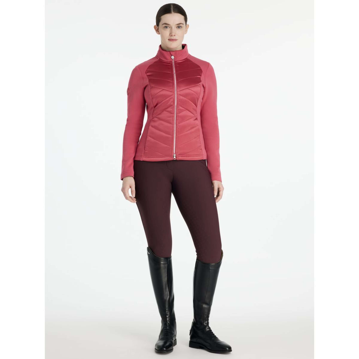 LeMieux Zip-Hoodie Dynamique Cranberry