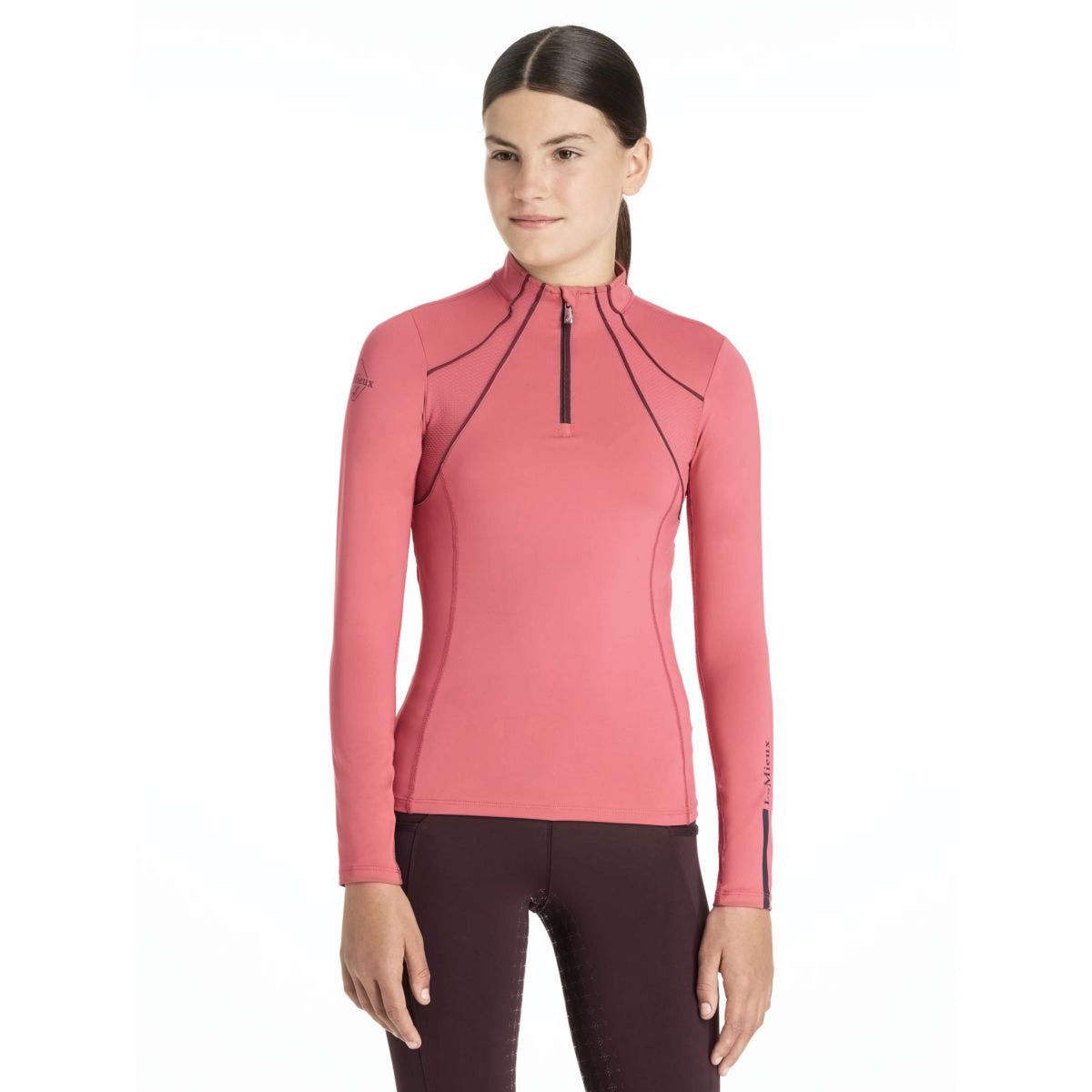 LeMieux Baselayer Young Rider Mia Mesh Cranberry