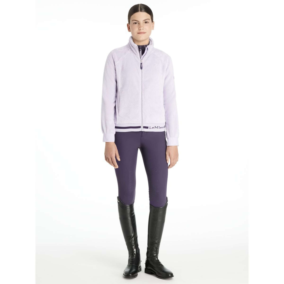 LeMieux Zip-Hoodie Young Rider Libby Fleece Lilac