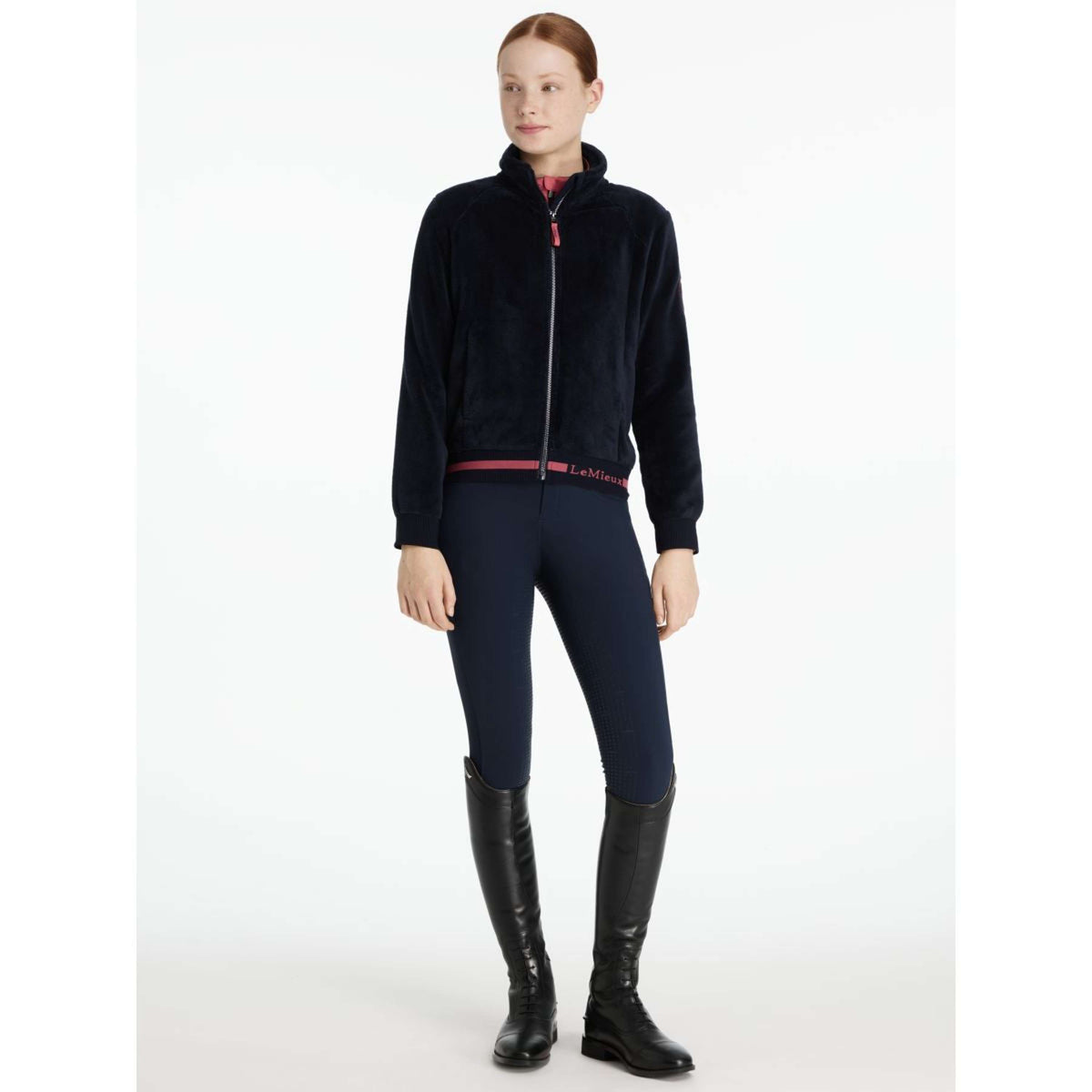 LeMieux Zip-Hoodie Young Rider Libby Fleece Navy