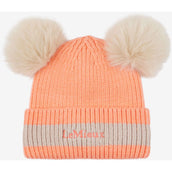 LeMieux Beanie Mini Double Pom Kids Peach Punch