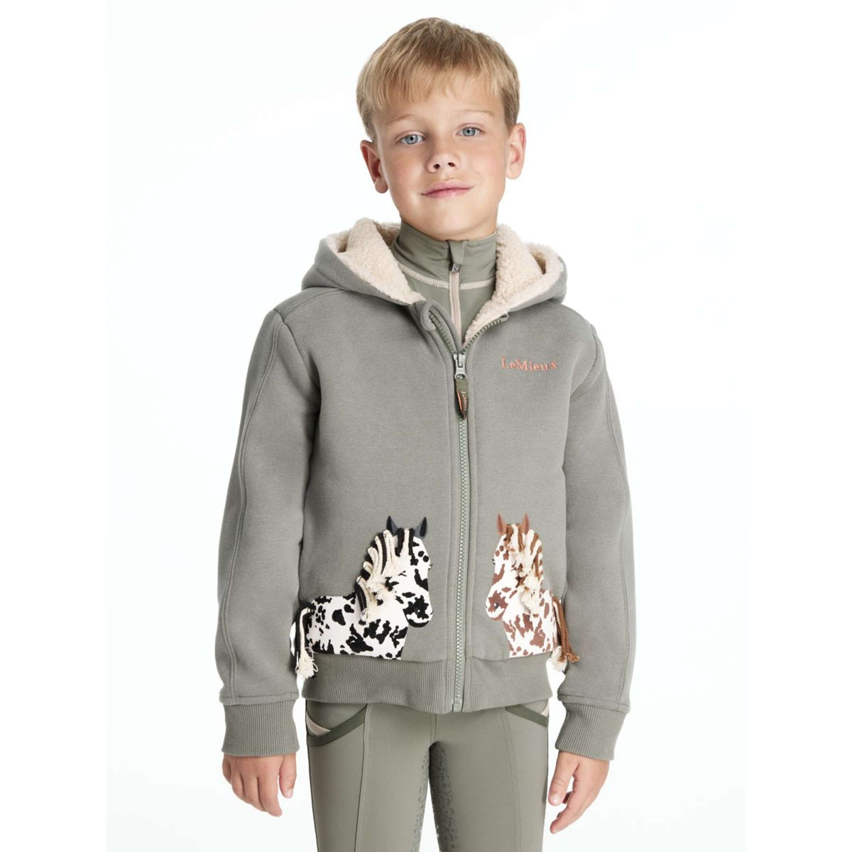 LeMieux Zip-Hoodie Mini Charlie Pony Kids Rosemary