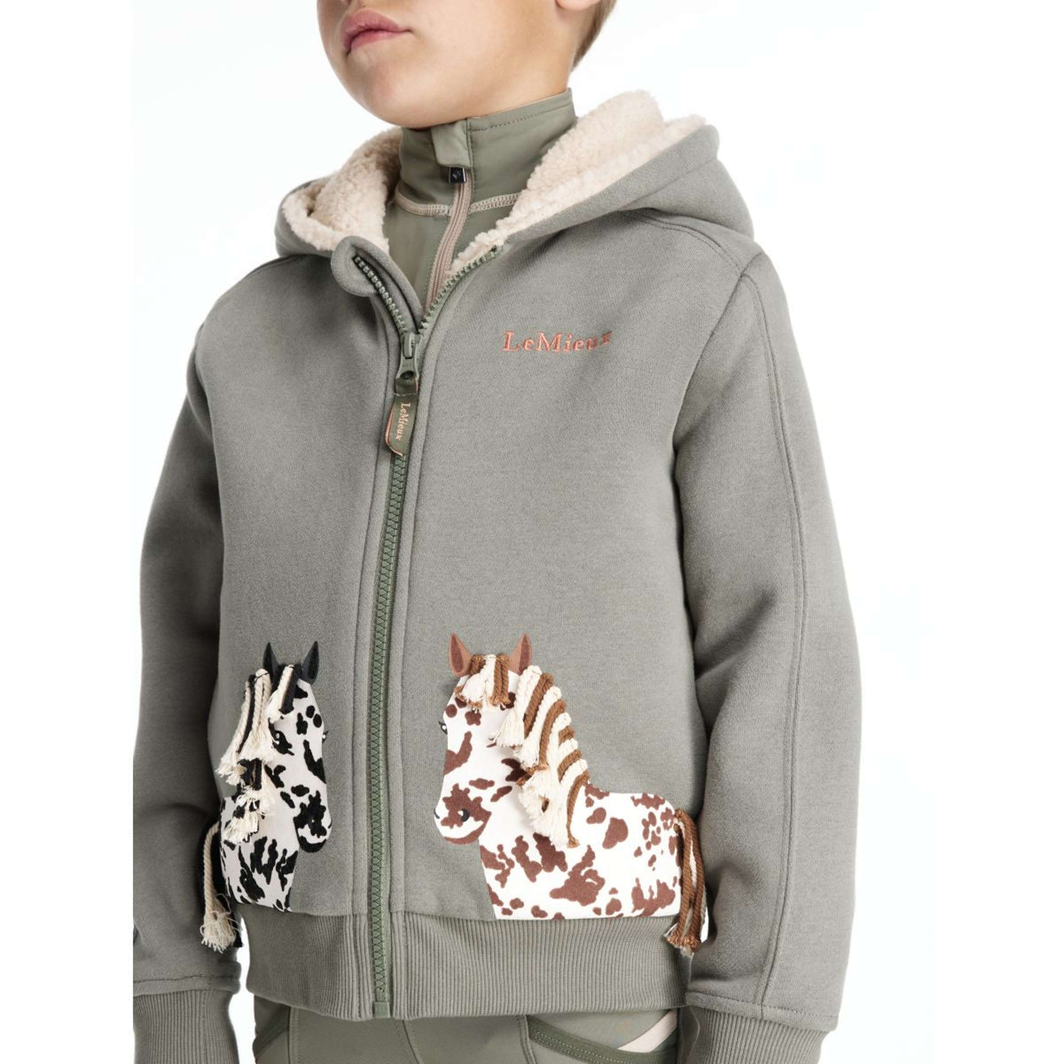 LeMieux Zip-Hoodie Mini Charlie Pony Kids Rosemary
