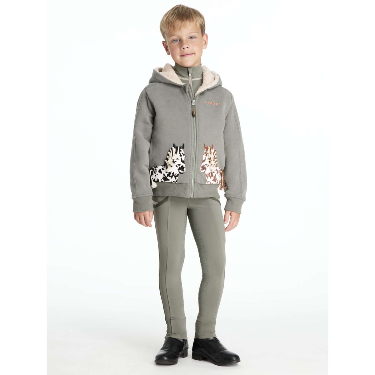 LeMieux Zip-Hoodie Mini Charlie Pony Kids Rosemary