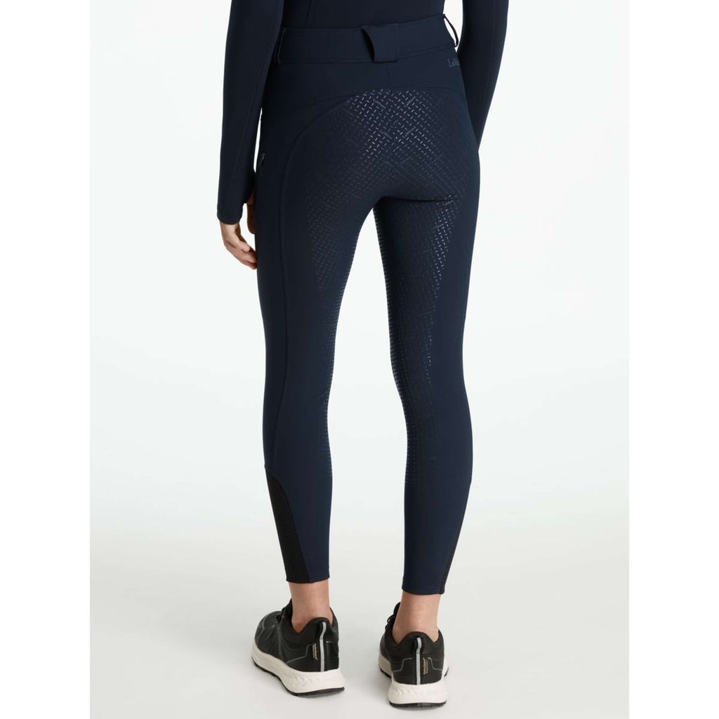 LeMieux Riding Legging Young Rider Ella Brushed Full Grip Navy