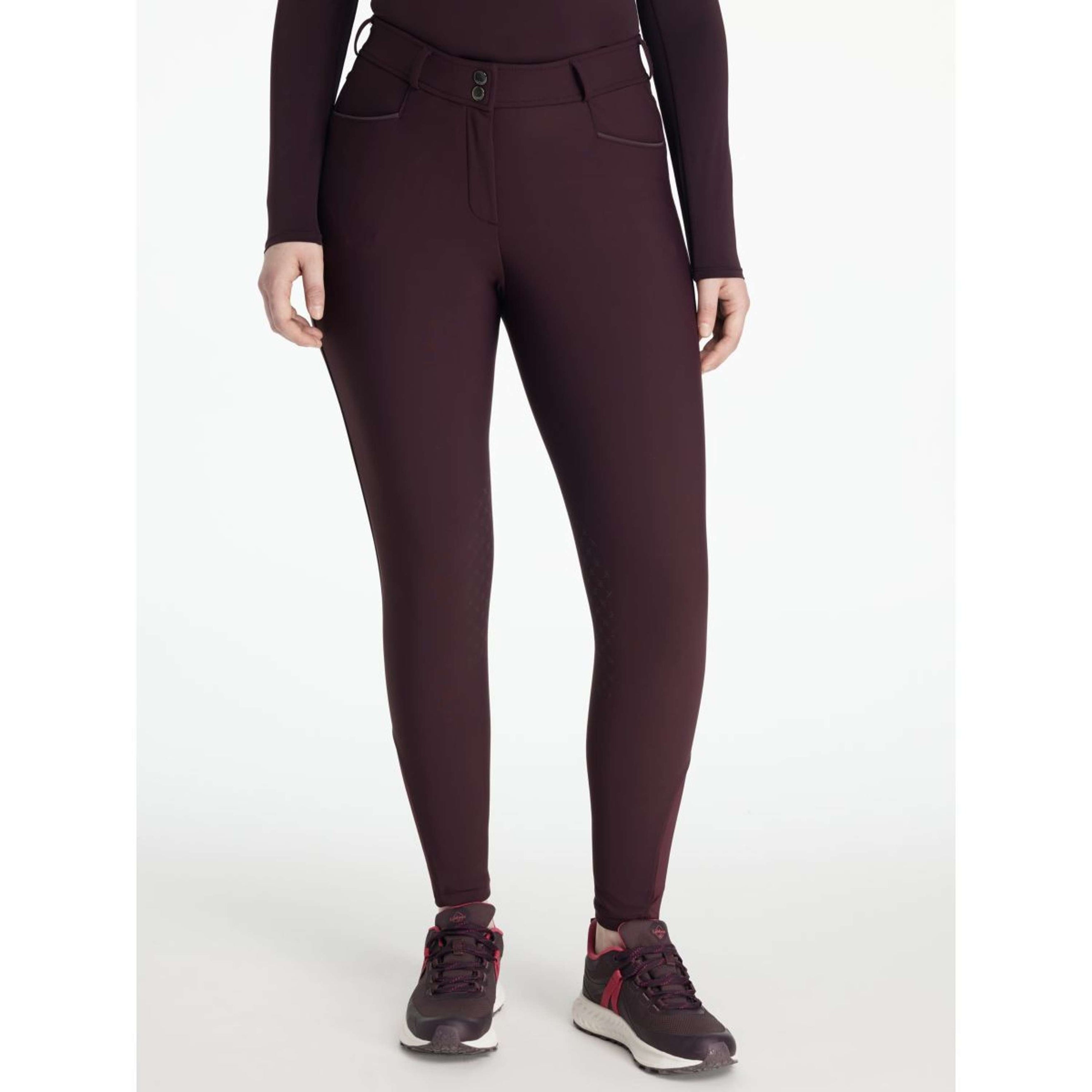 LeMieux Breeches Isabelle Full Grip Damson