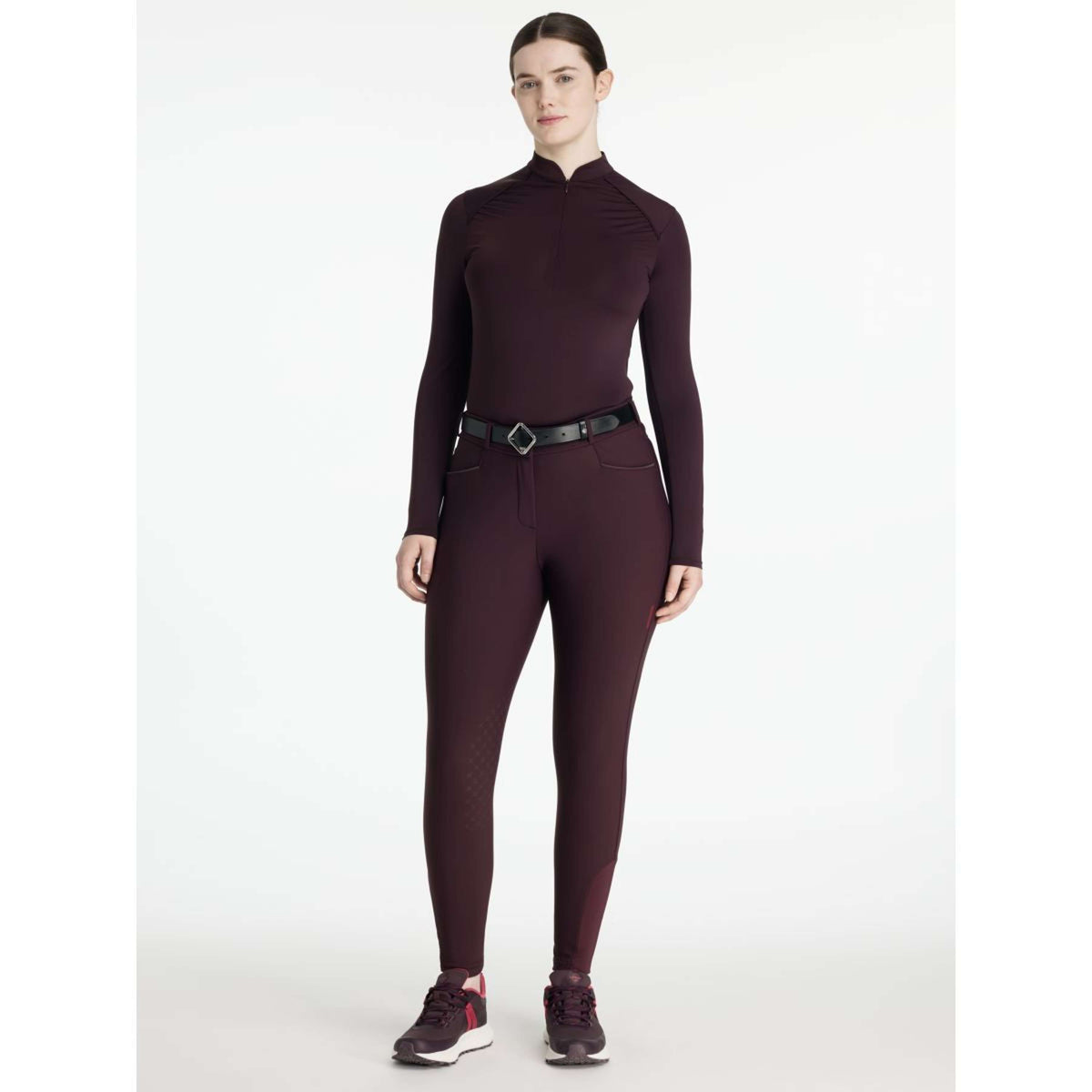 LeMieux Breeches Isabelle Full Grip Damson