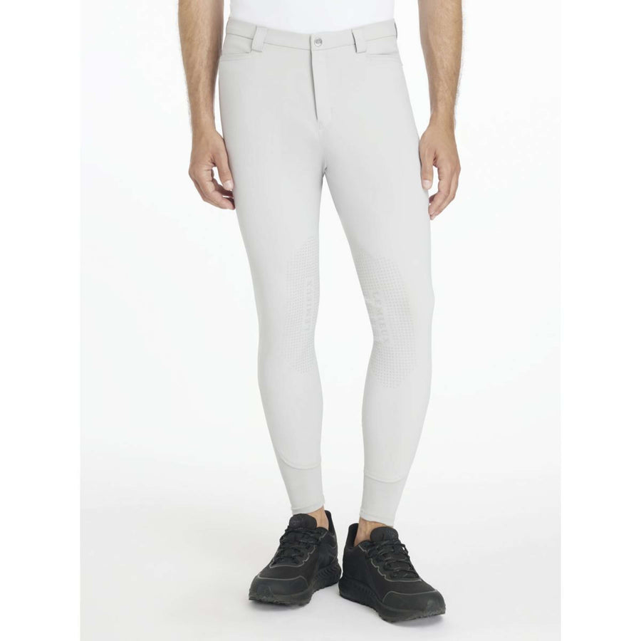LeMieux Breeches Sports Knee Grip Men Light Grey