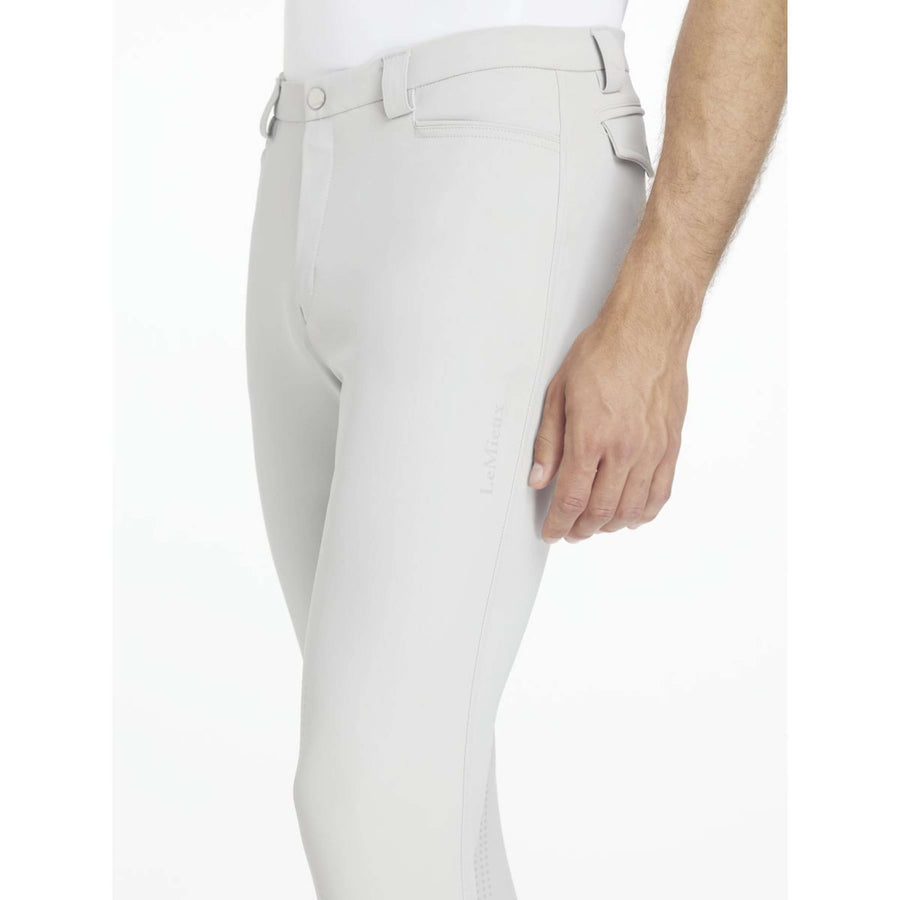 LeMieux Breeches Sports Knee Grip Men Light Grey