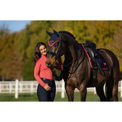LeMieux Saddlepad Loire Classic Dressage Navy/Cranberry