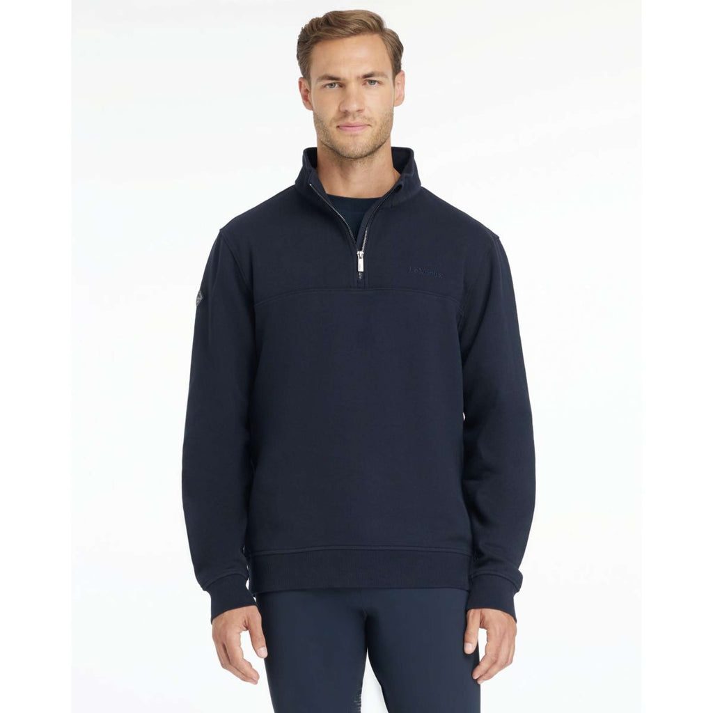 LeMieux Sweater Quarter Neck Men Navy