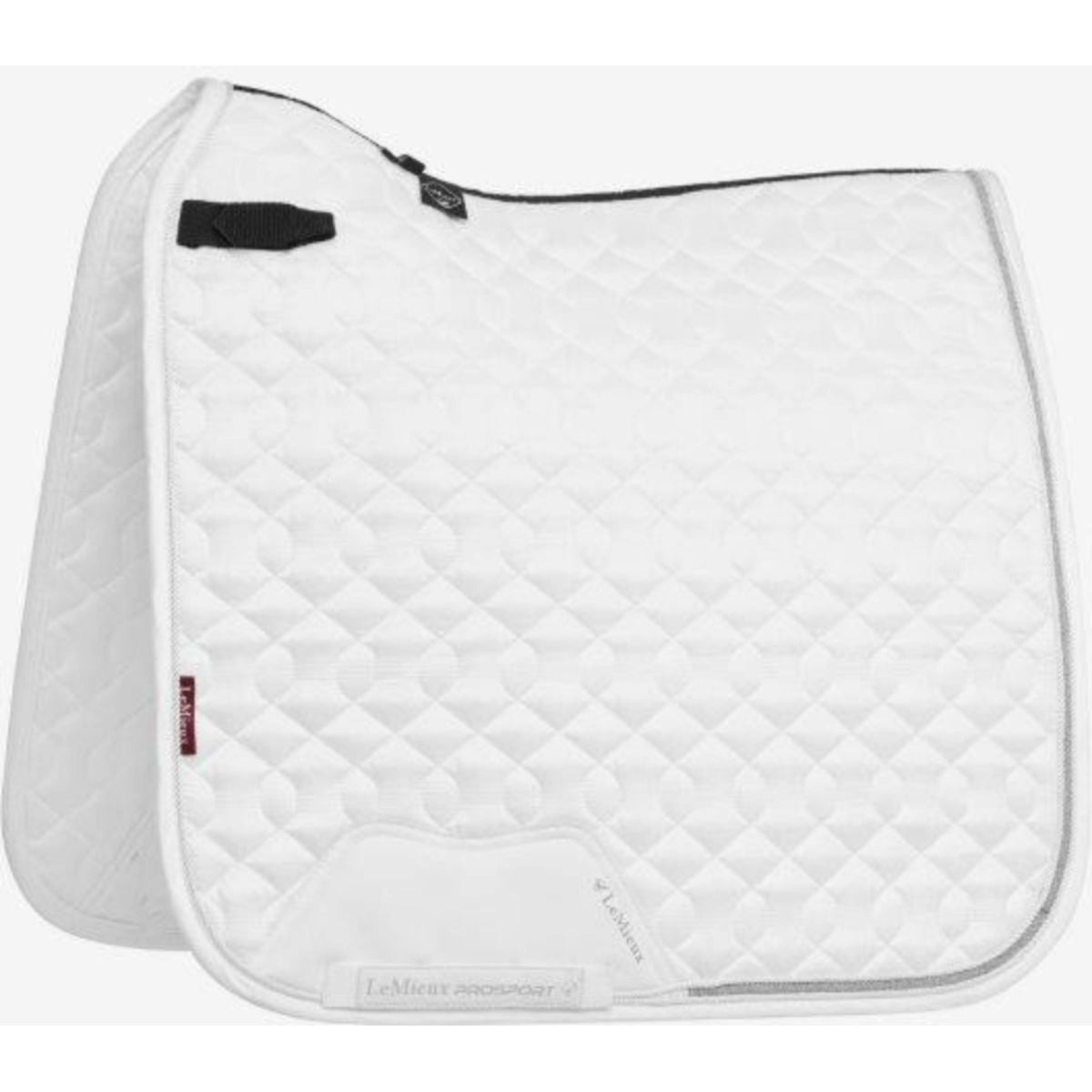 LeMieux Saddlepad Crystal Suede Dressage White