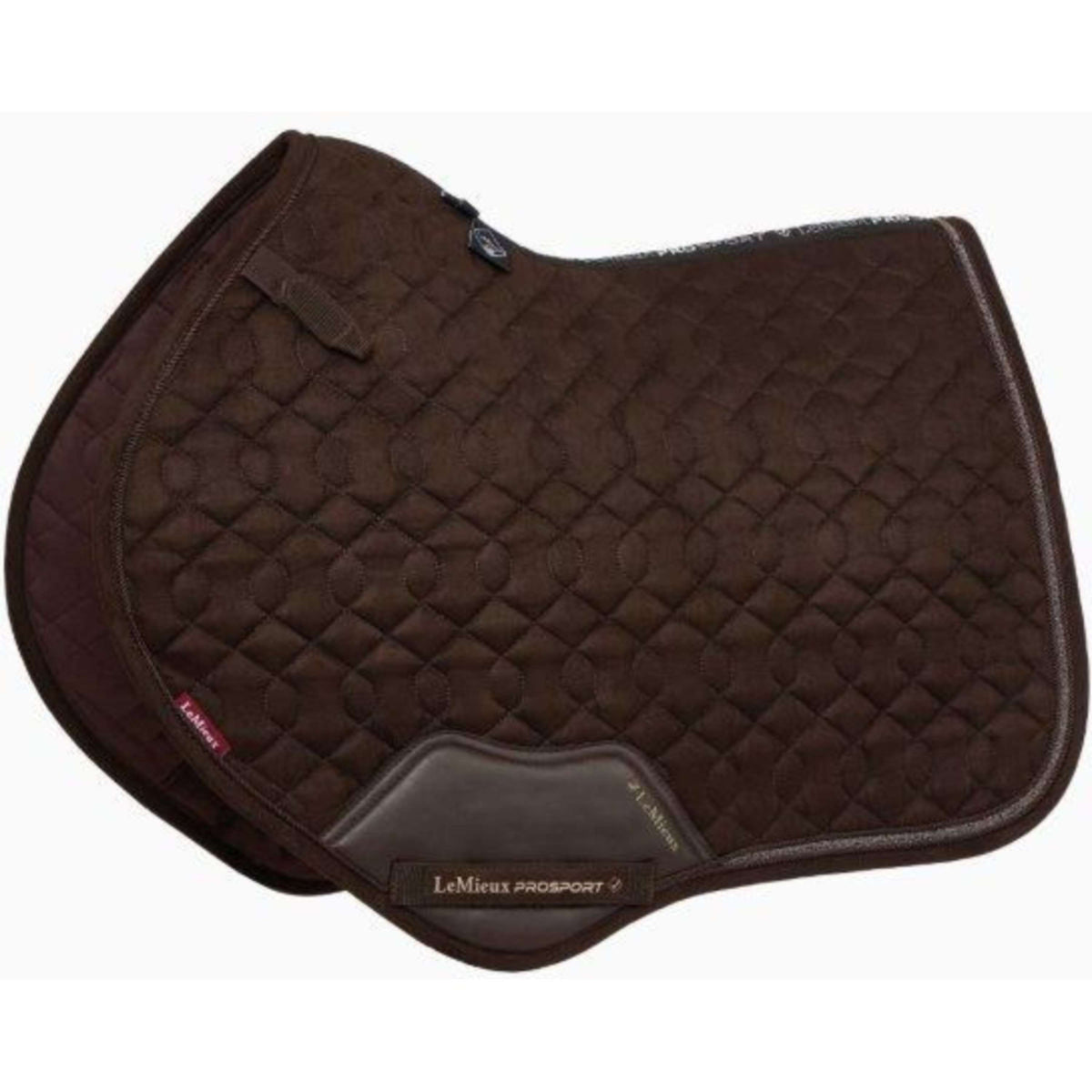 LeMieux Saddlepad Crystal Suede Close Contact Brown