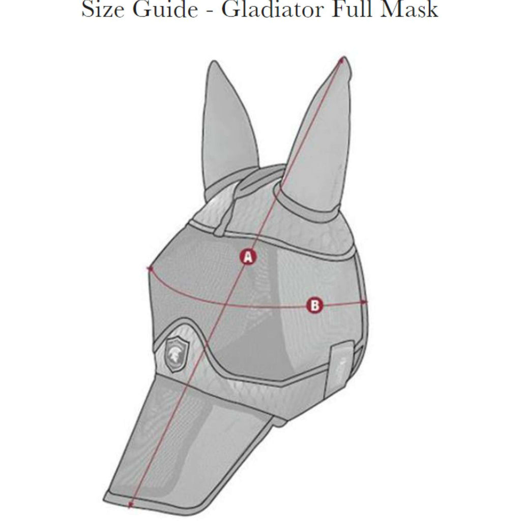 LeMieux Fly Mask Gladiator Full Grey