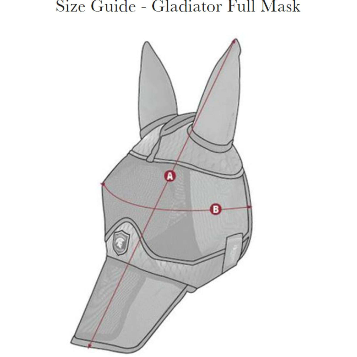 LeMieux Fly Mask Gladiator Full Grey