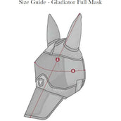 LeMieux Fly Mask Gladiator Full Grey