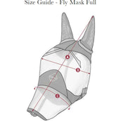 LeMieux Fly Mask Amour Shield Pro with Ears & Nose Navy