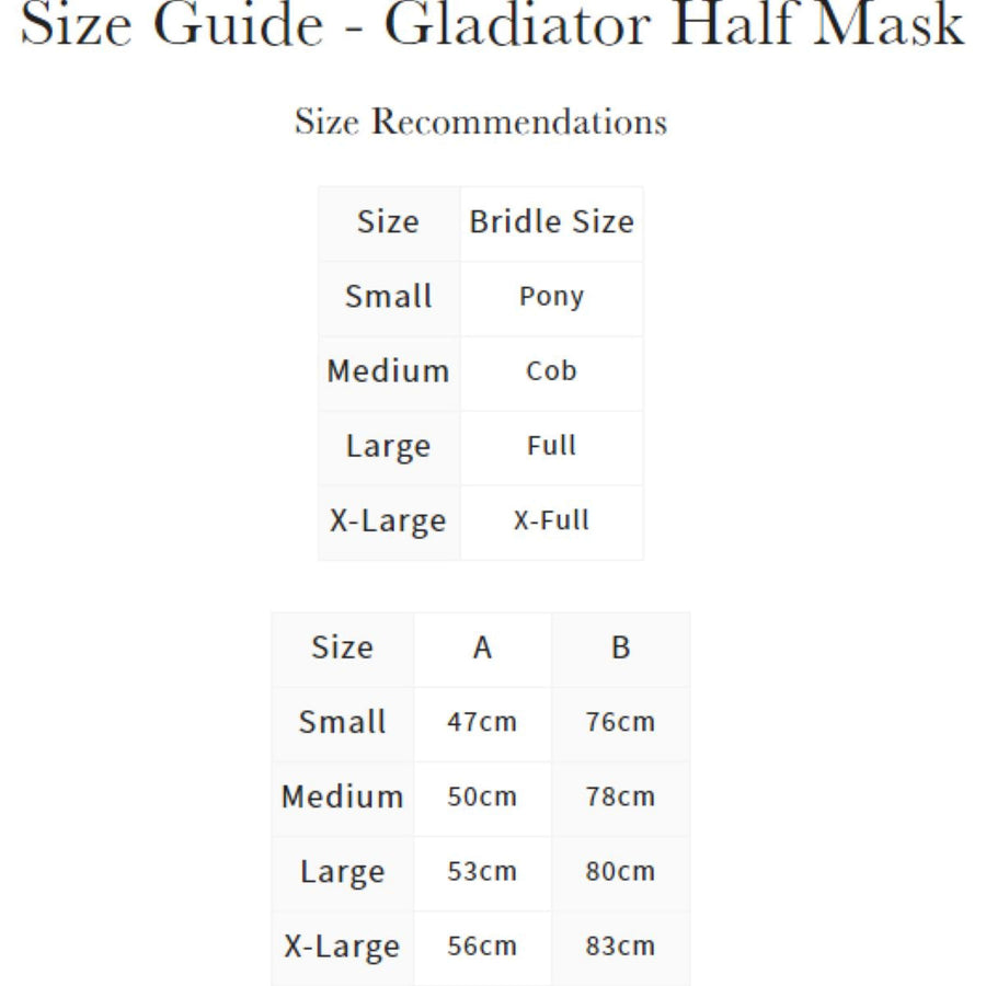 LeMieux Fly Mask Gladiator Half Grey