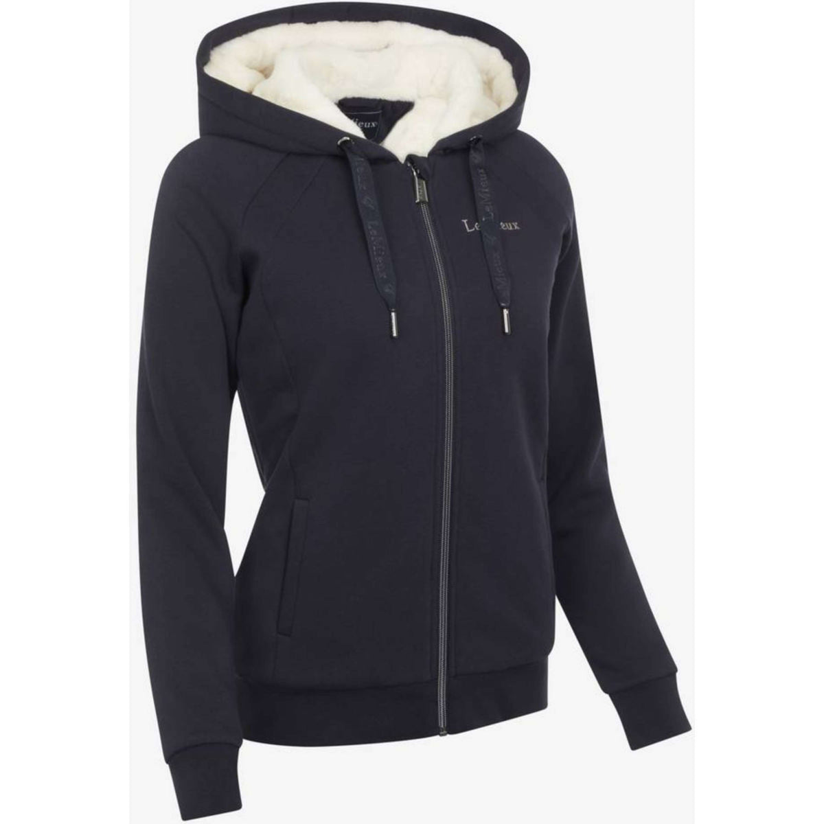 LeMieux Zip-Hoodie Sherpa Lined Navy