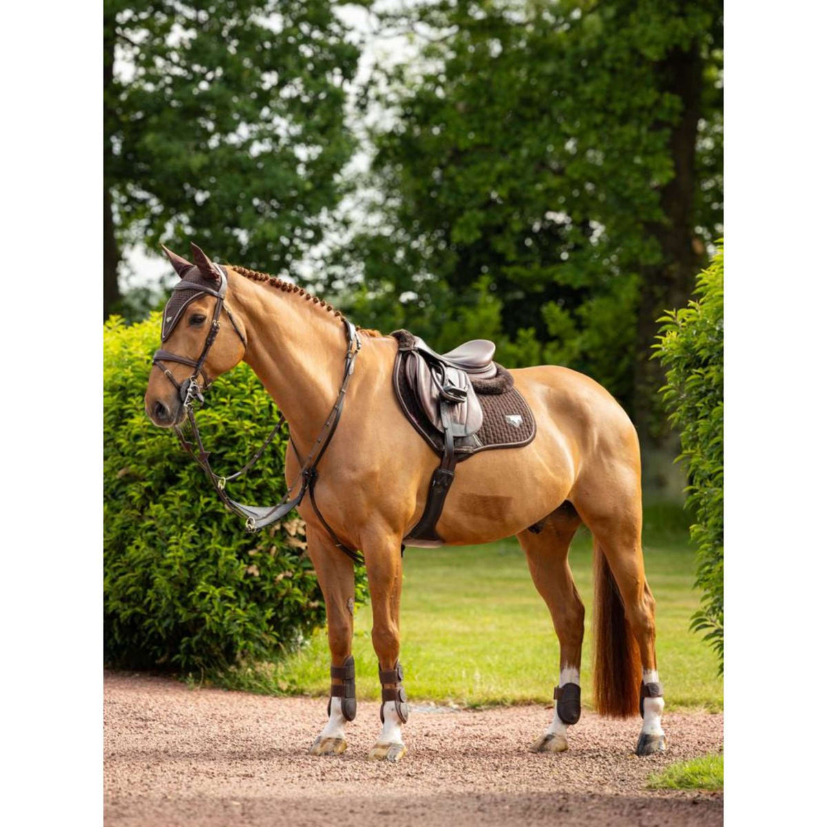 LeMieux Saddlepad Jumping Puissance Suede Brown