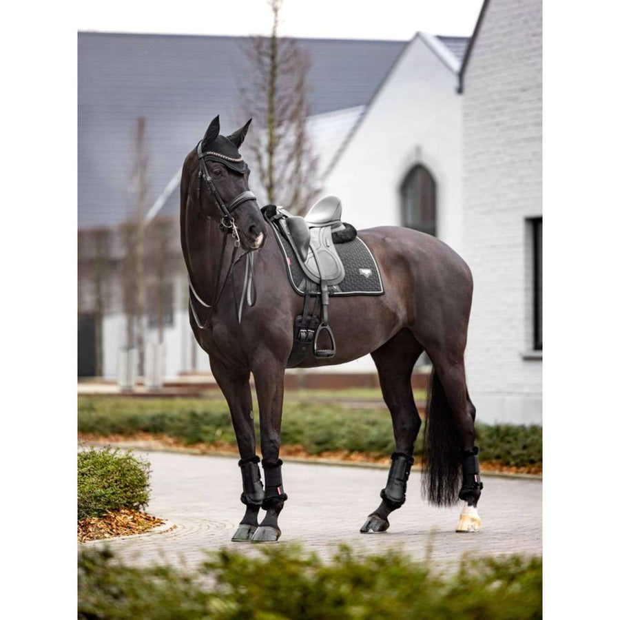 LeMieux Saddlepad Dressage Puissance Suede Black