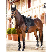 LeMieux Saddlepad Merino+ Half Lined Suede Square Dressage Black/Black