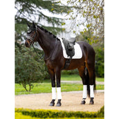 LeMieux Saddlepad Merino+ Half Lined Suede Square Dressage White/White