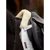 LeMieux Saddlepad Merino+ Half Lined Square General Purpose White/Natural