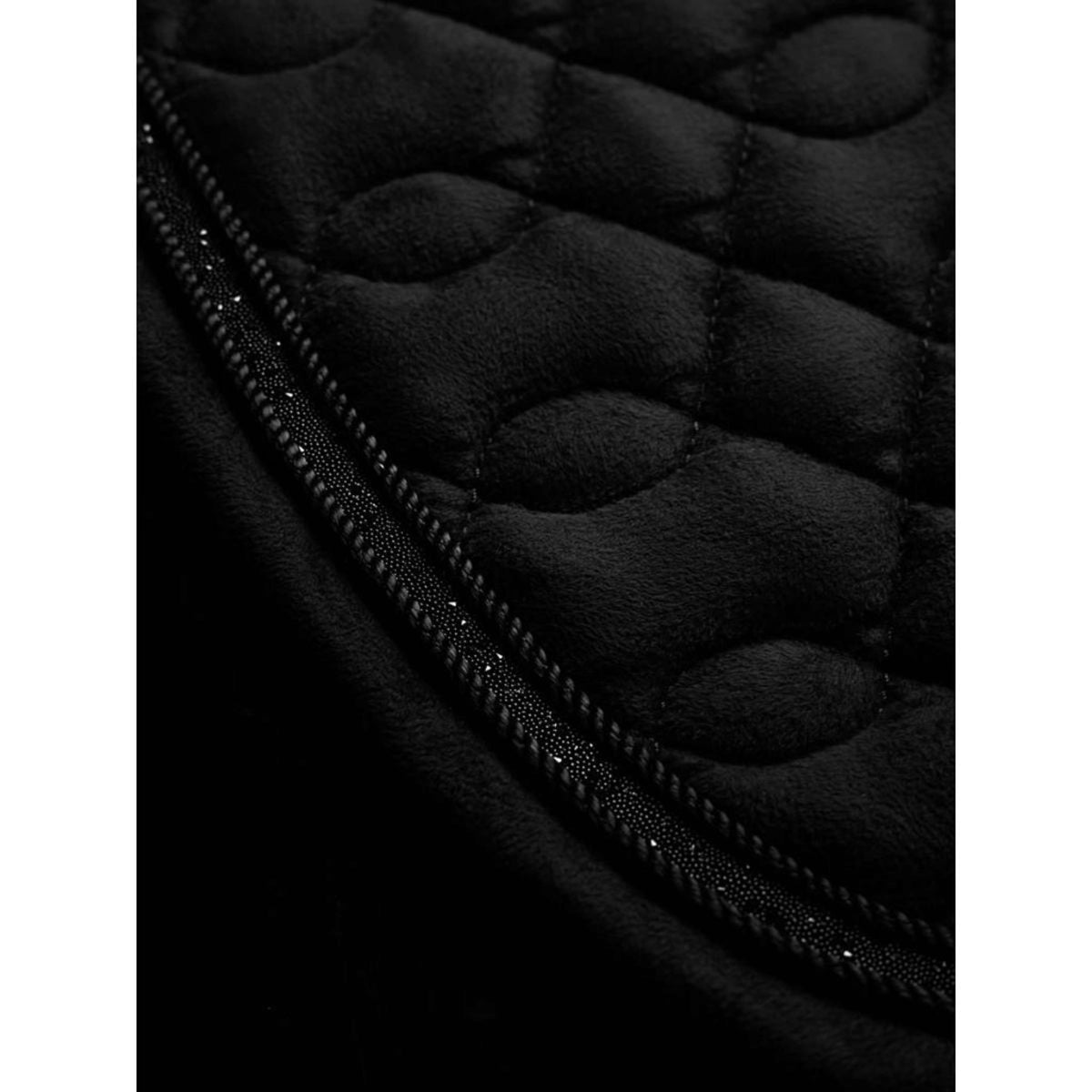 LeMieux Saddlepad Crystal Suede Close Contact Black