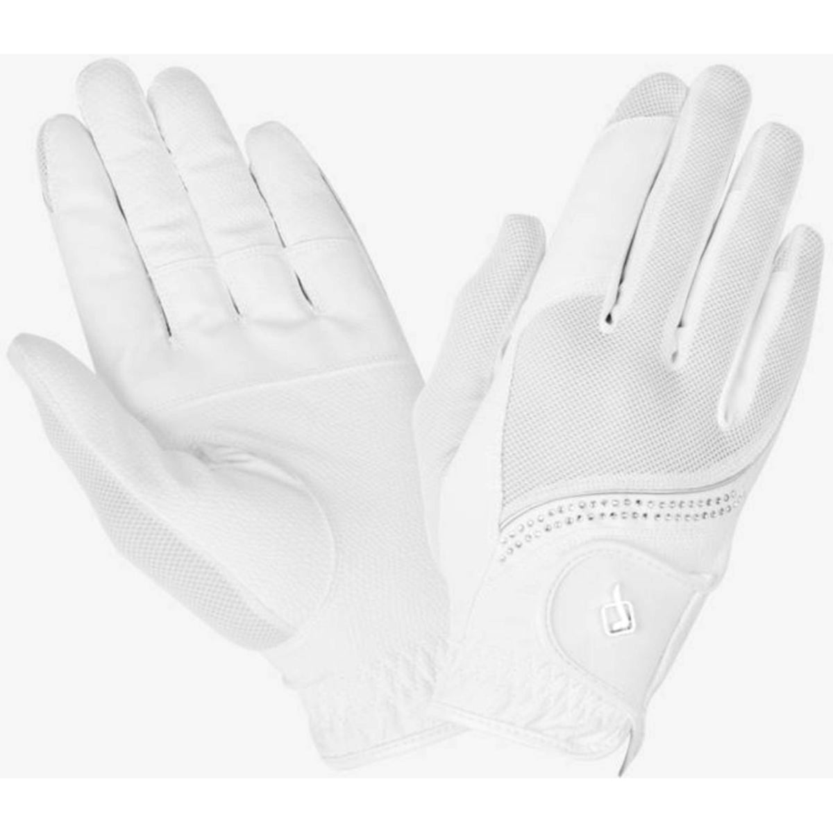 LeMieux Riding Gloves Crystal White