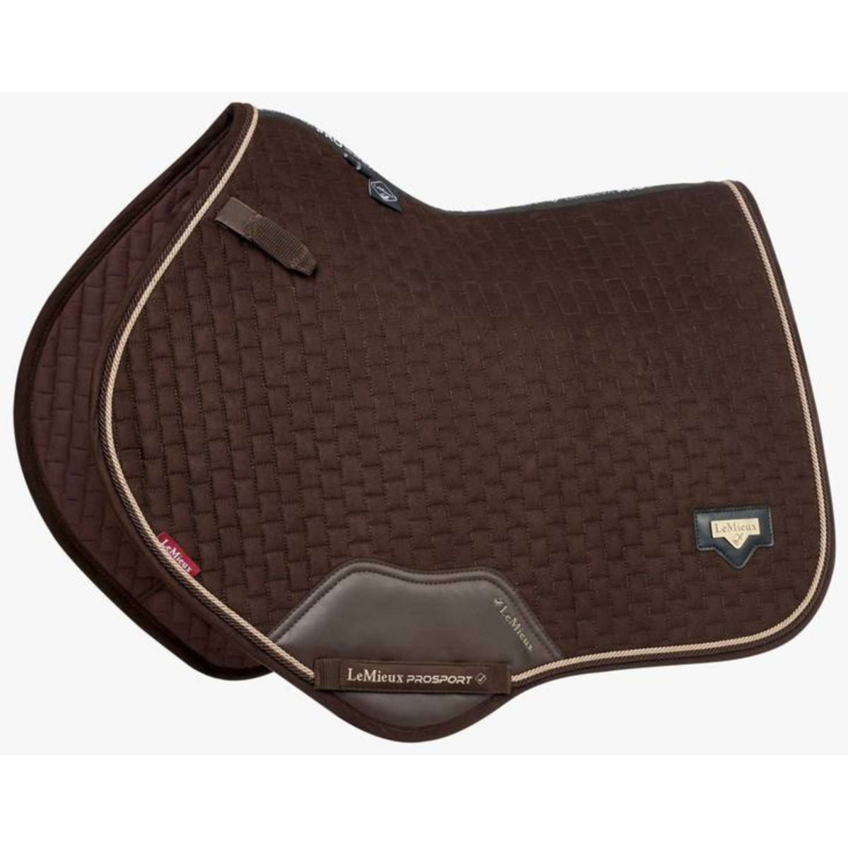 LeMieux Saddlepad Jumping Puissance Suede Brown