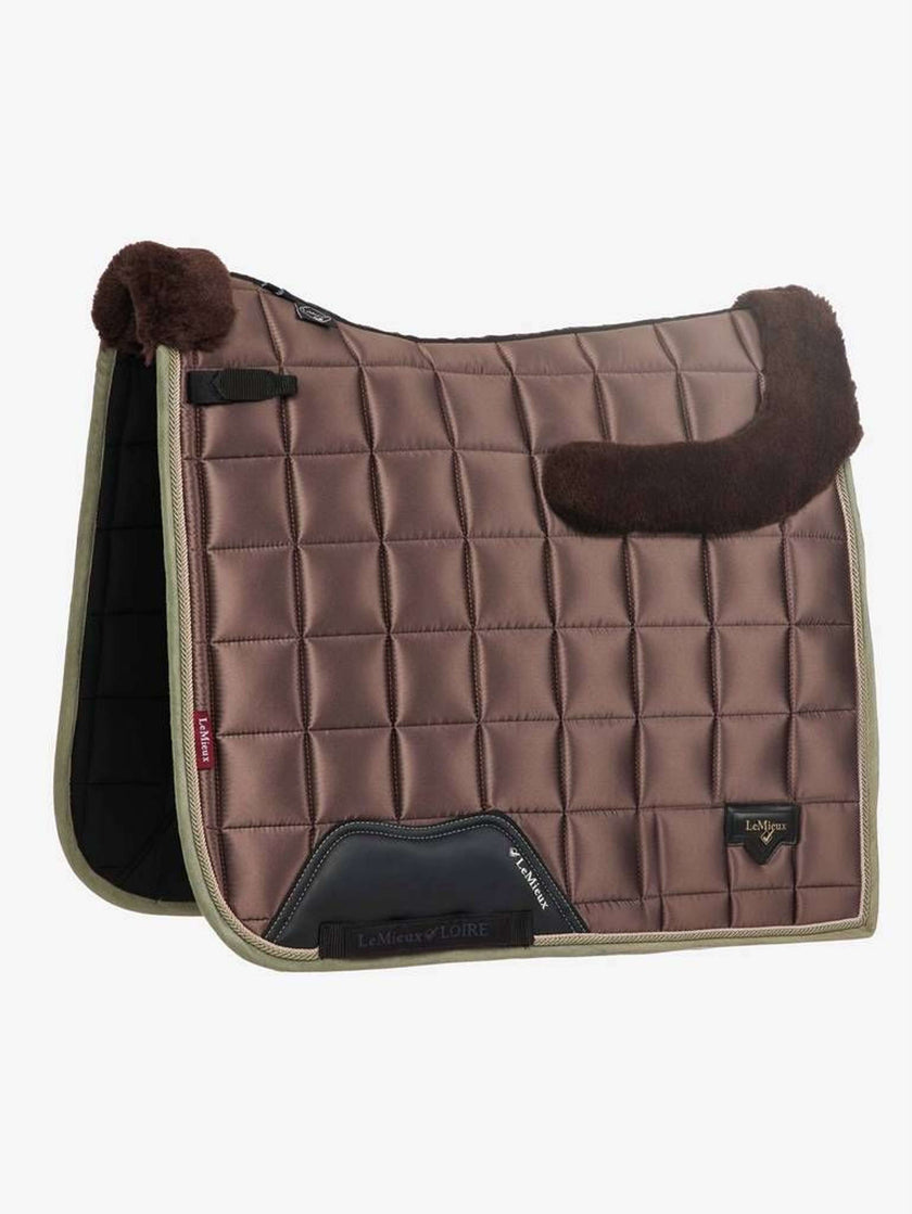 LeMieux Saddlepad Merino Loire Dressage Walnut