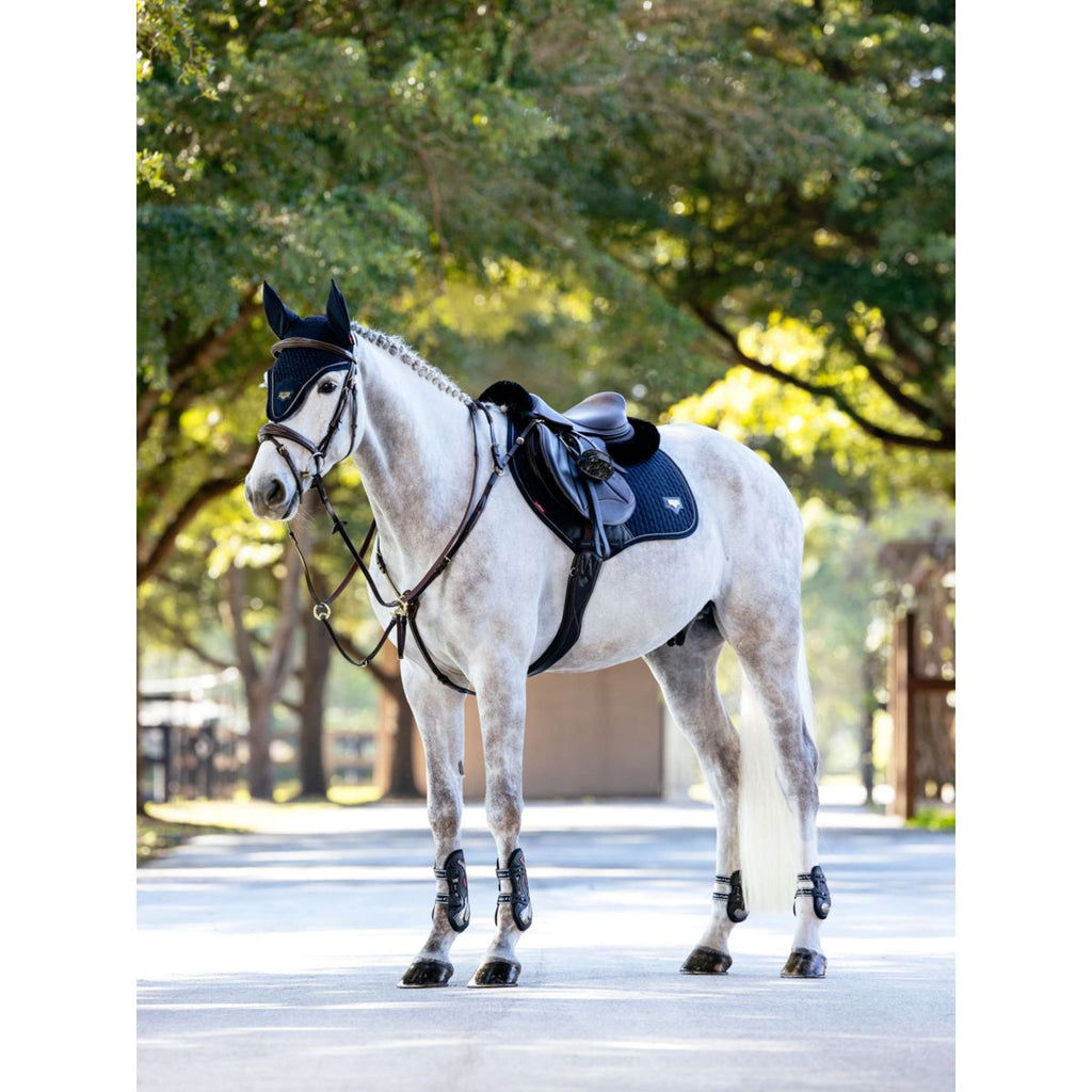 LeMieux Saddlepad Puissance Suede Close Contact Navy