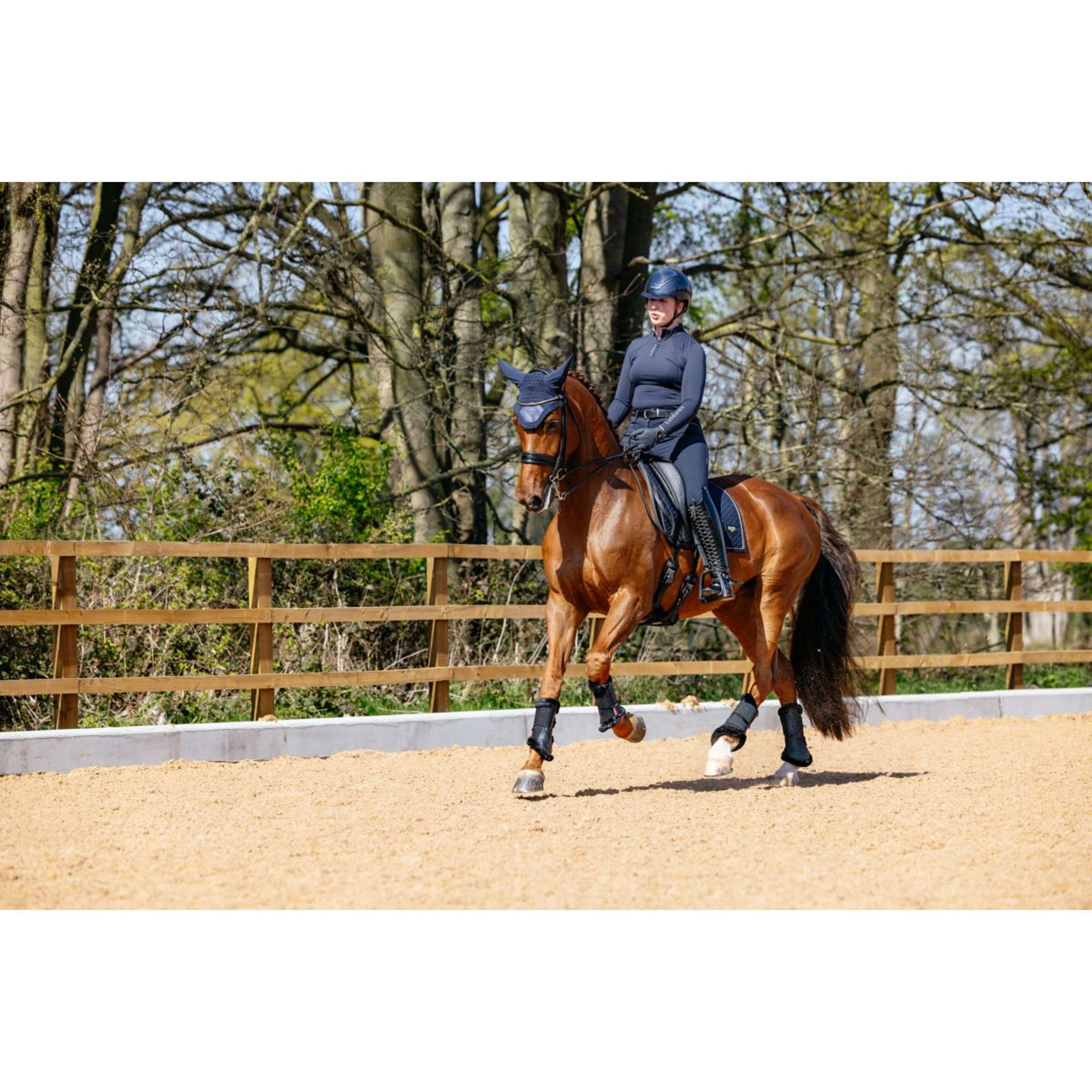 LeMieux Saddlepad Puissance Suede Dressage Navy