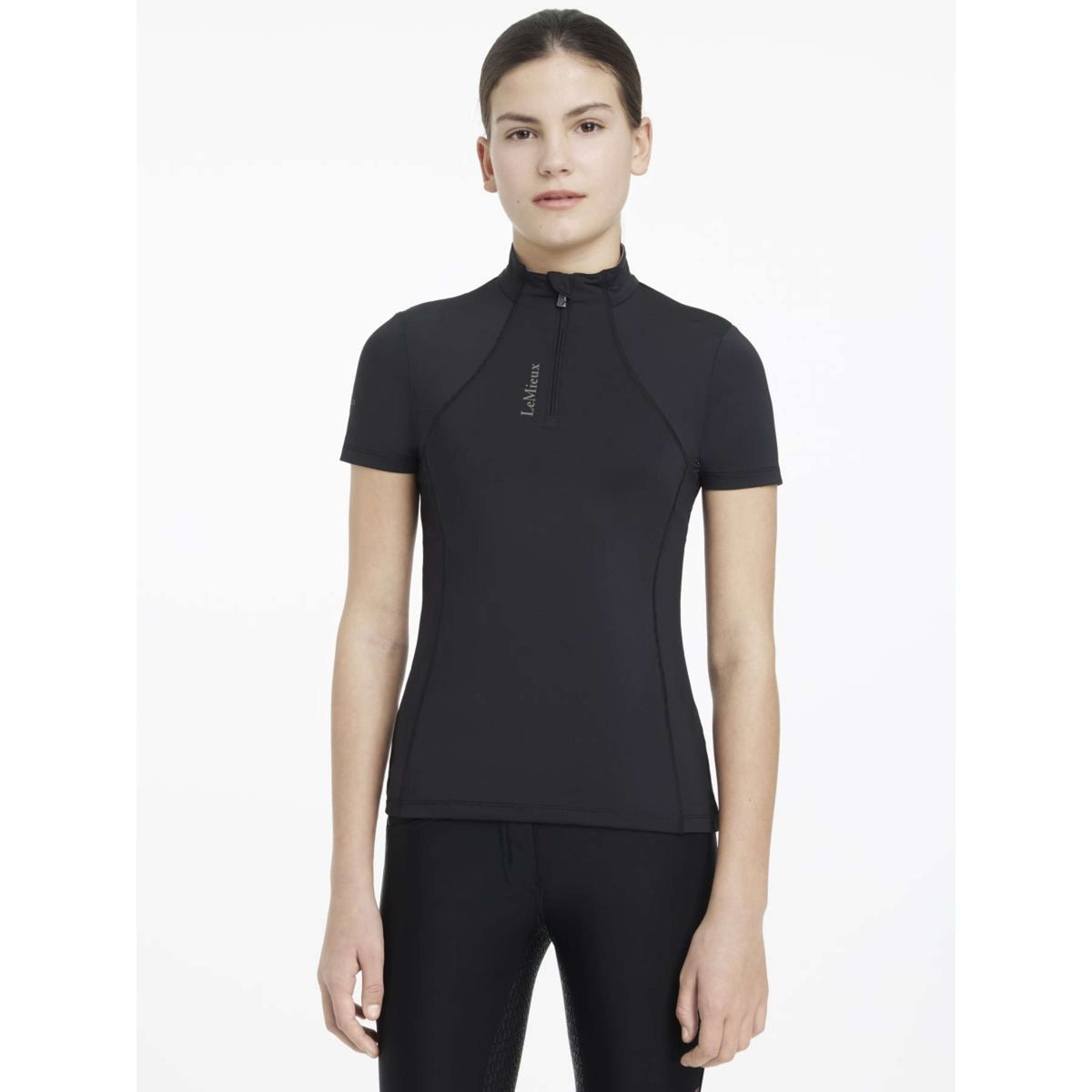 LeMieux Baselayer Young Rider Classique Short Sleeves Black