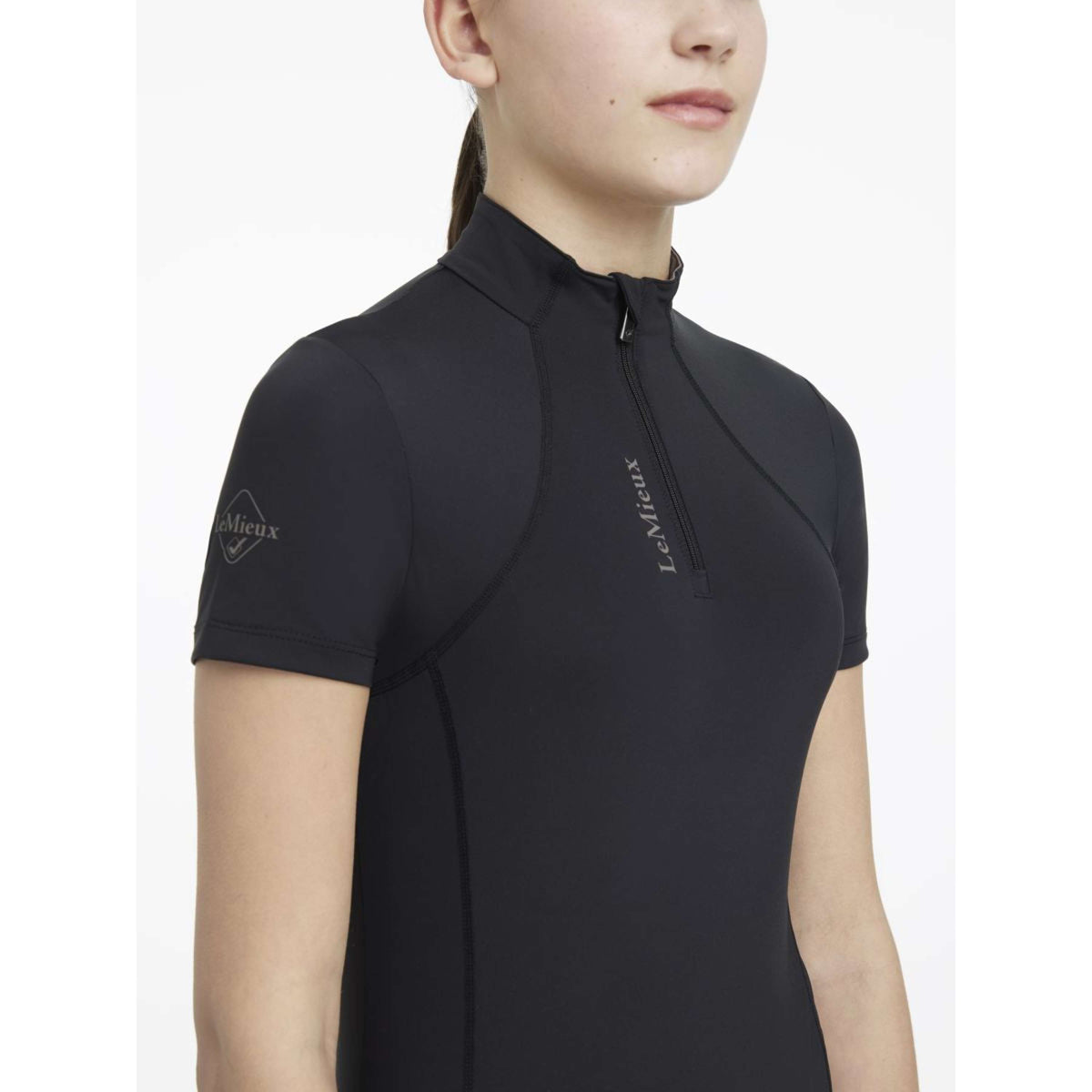 LeMieux Baselayer Young Rider Classique Short Sleeves Black